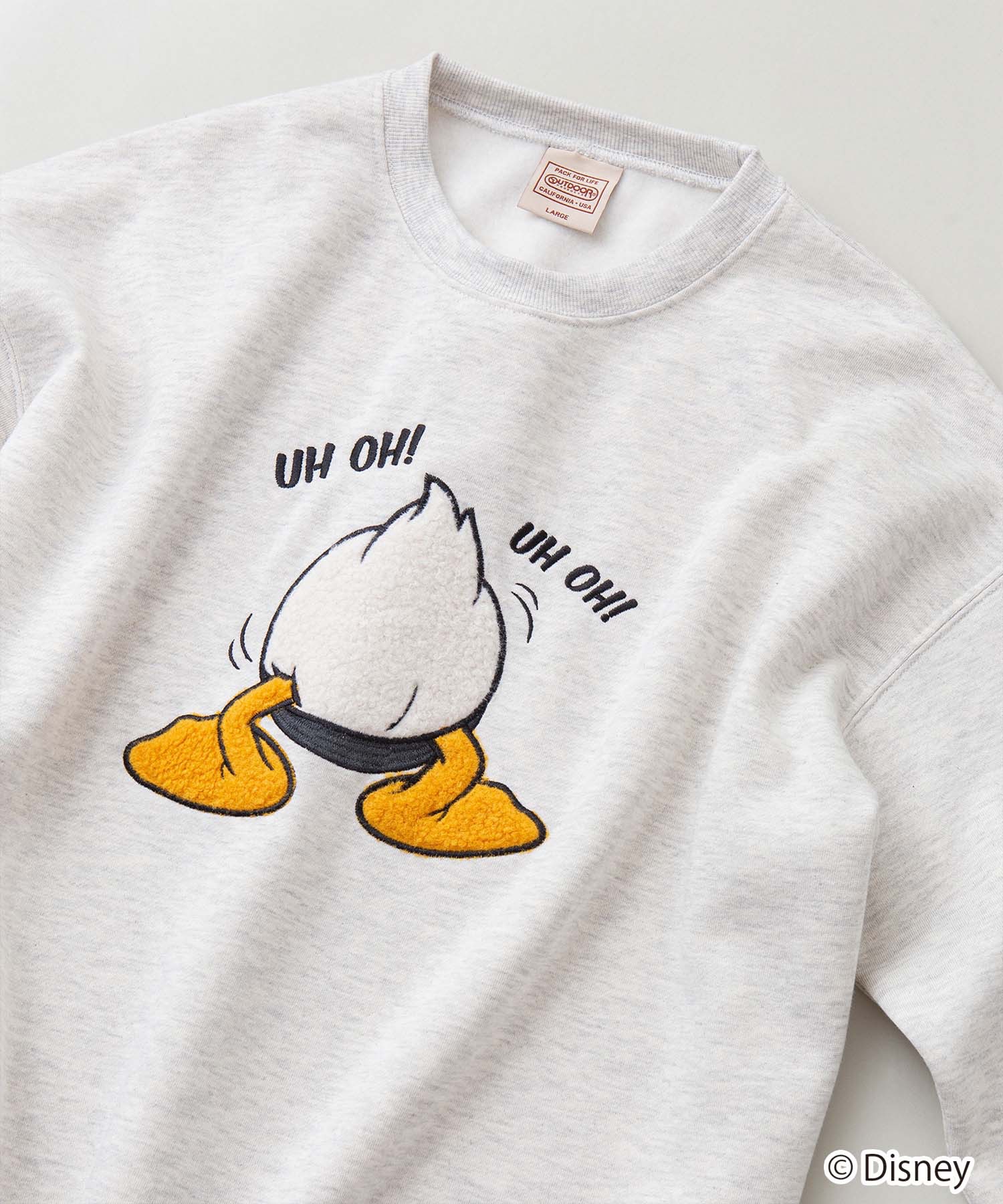 Disney ディズニー ヘビーウェイト 裏起毛 ビッグシルエット バックプリント スウェット トレーナー Outdoor Products Apparel アウトドアプロダクツ Outdoor Products 公式通販サイト