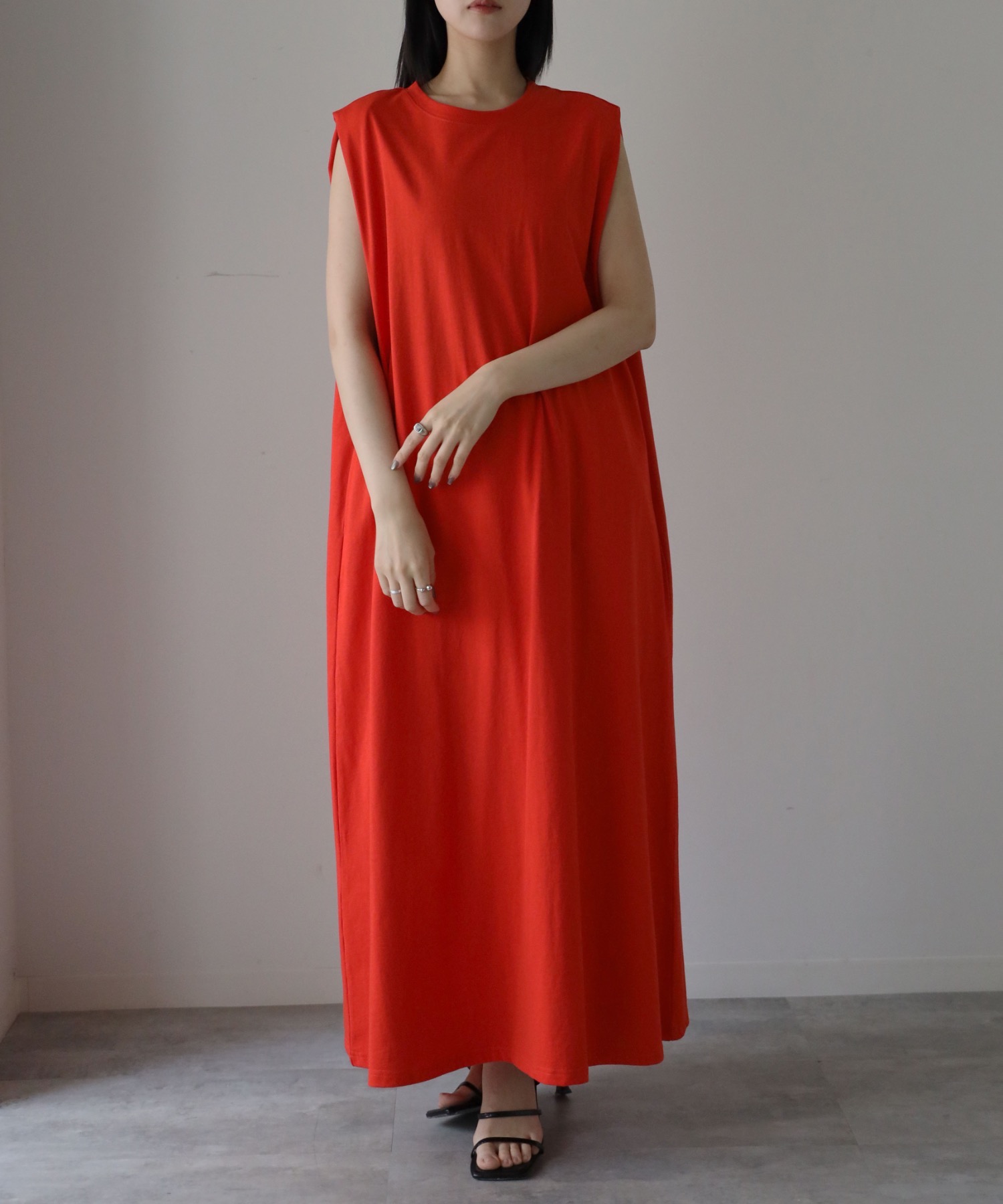 model：164cm. 着用サイズ：FREE