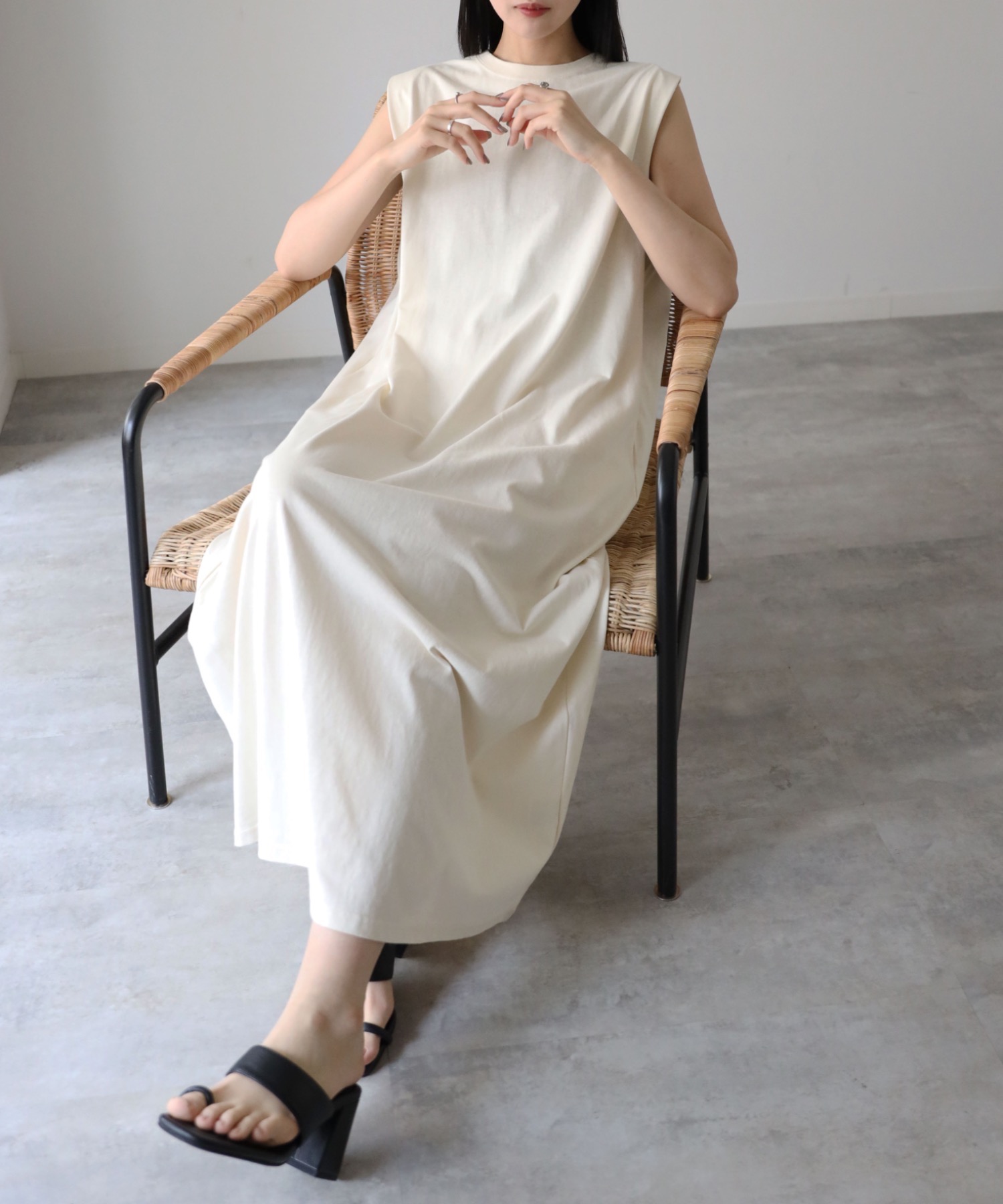 model：164cm. 着用サイズ：FREE
