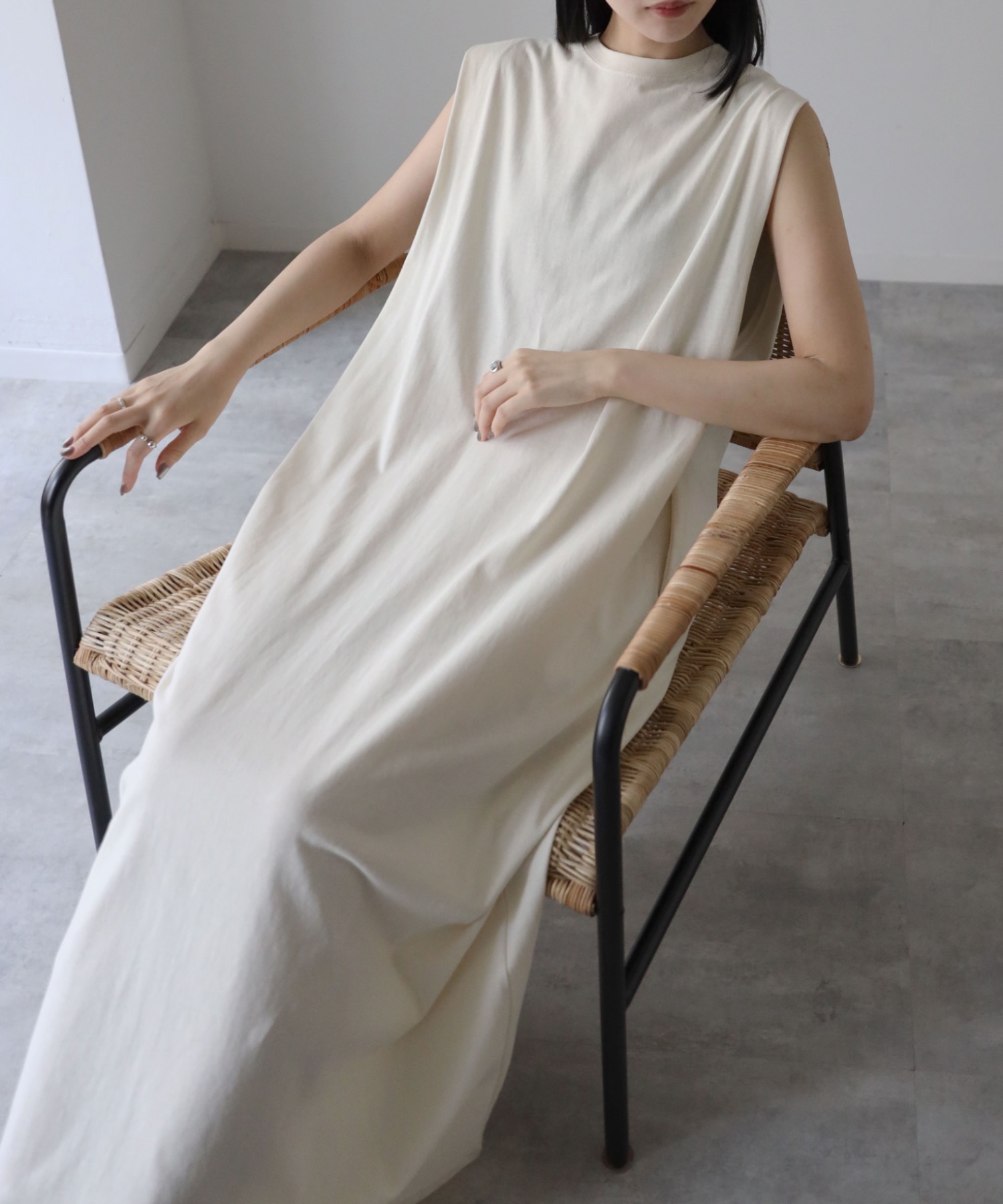 model：164cm. 着用サイズ：FREE