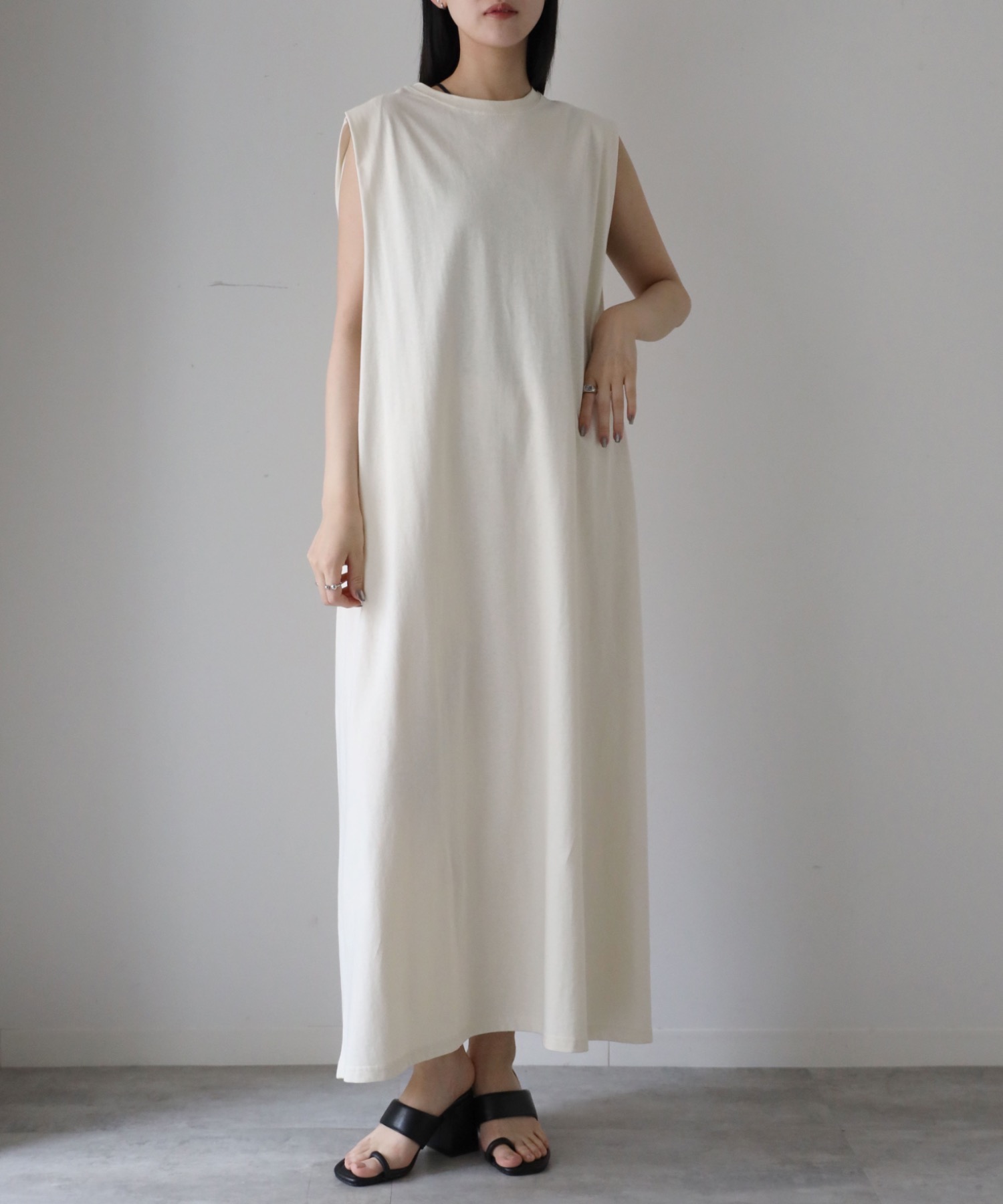 model：164cm. 着用サイズ：FREE