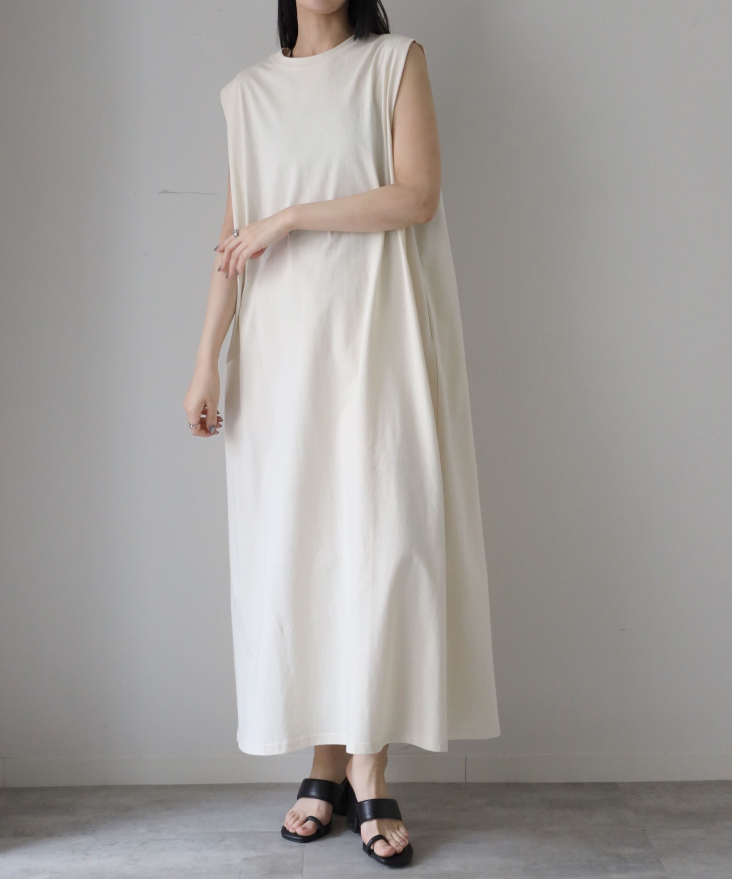 model：164cm. 着用サイズ：FREE
