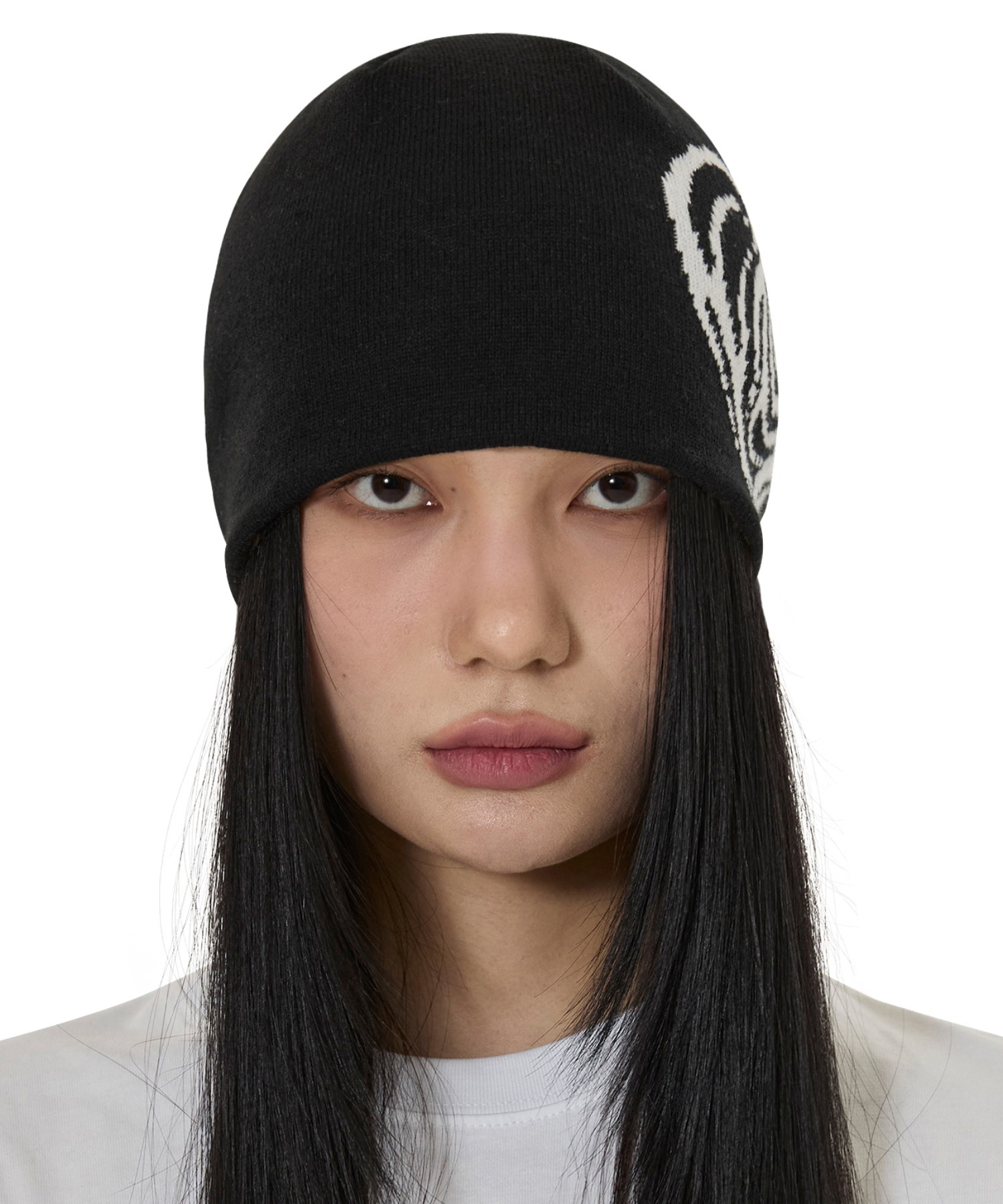 ミュージシャン projectR Heart P Knit OY/オーワイ』SWIRL HEART BEANIE/スワール ハート ビーニー OY│A'GEM