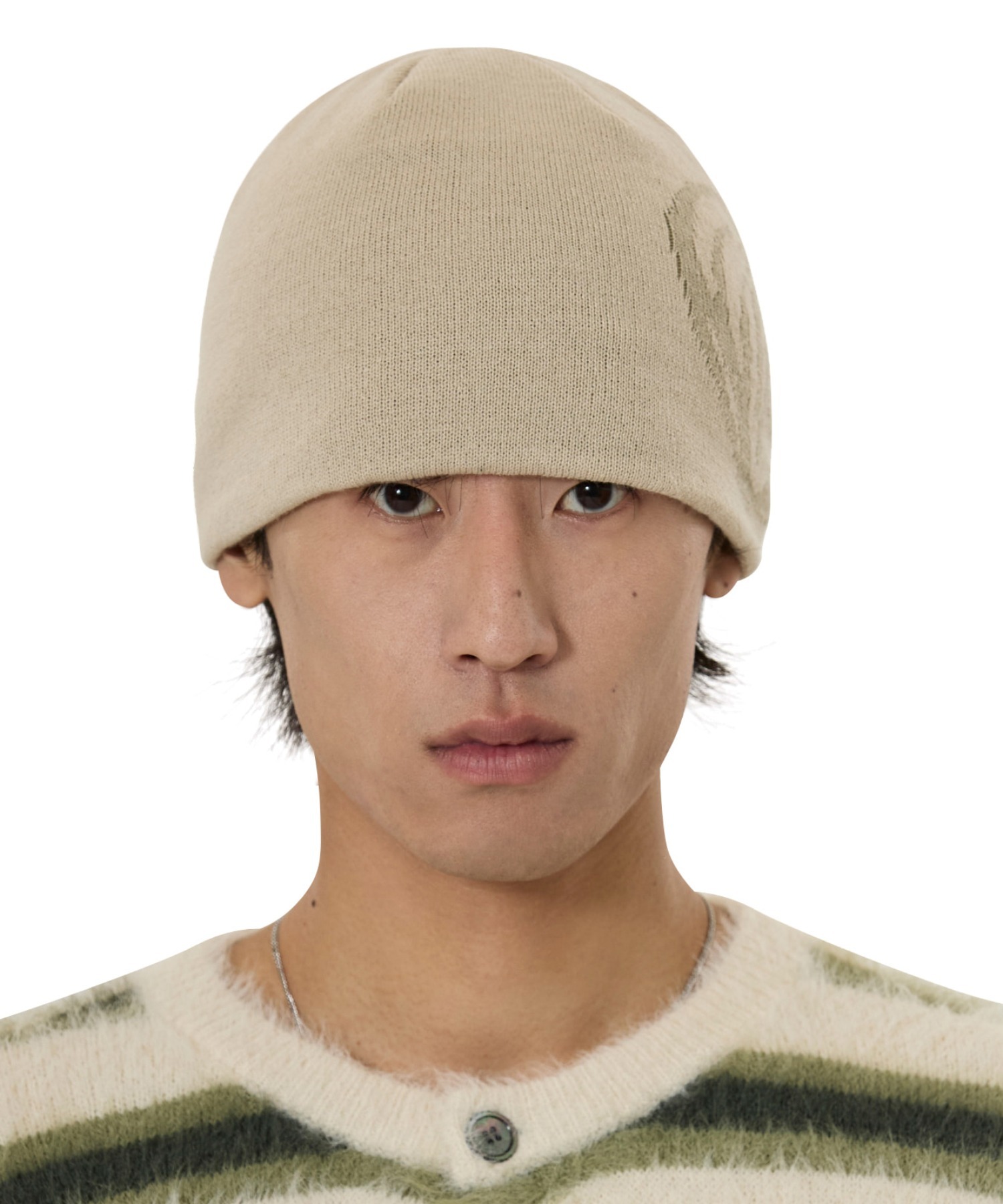 ミュージシャン projectR Heart P Knit OY/オーワイ』SWIRL HEART BEANIE/スワール ハート ビーニー OY│A'GEM