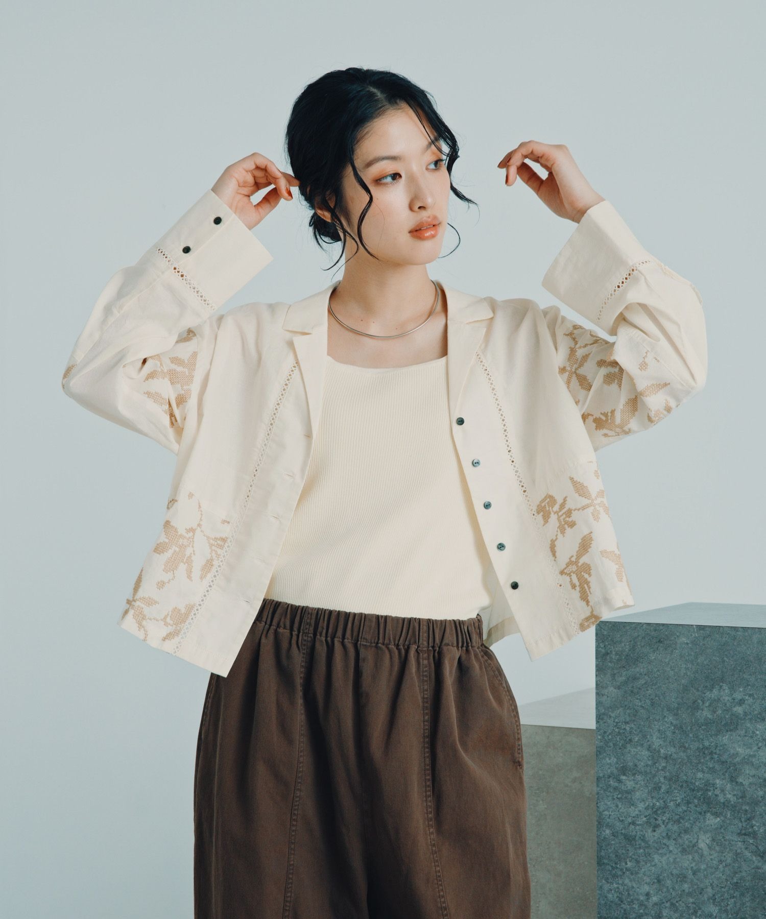 Docking cross stitchshirt 1023554