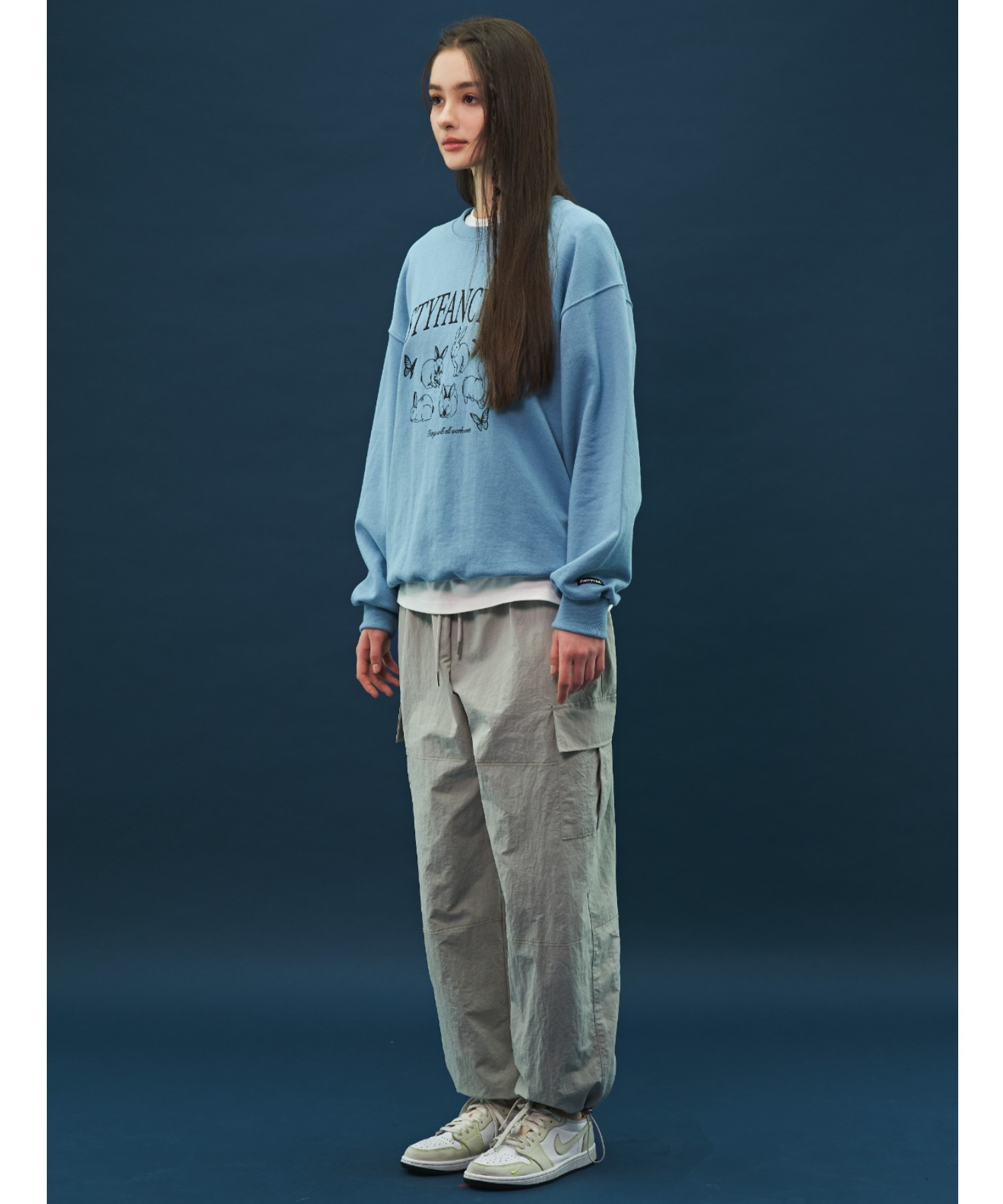 【新品】NOICE 韓国 スウェット セール】秋服 韓国風 オーバーサイズ 薄手ライトスウェット
