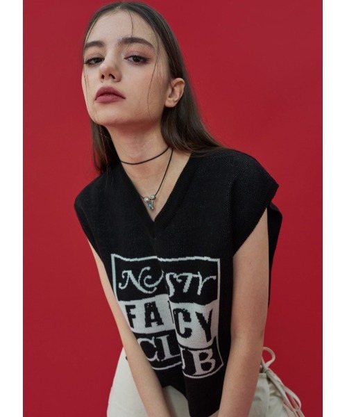A'GEM/9 × .kom『 FANCY CLUB/ファンシークラブ』WAVE LINE KNIT