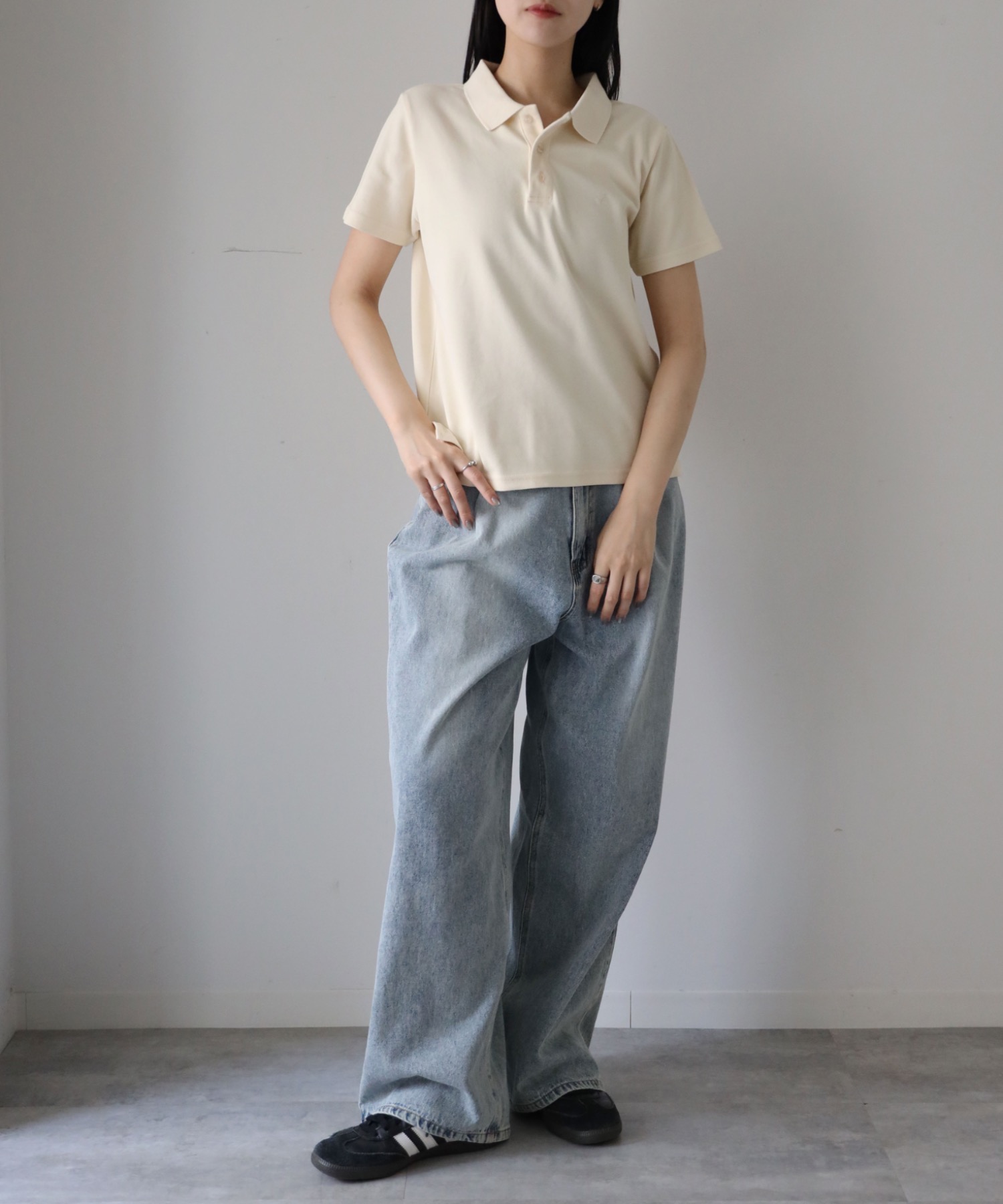 model：164cm. 着用サイズ：FREE