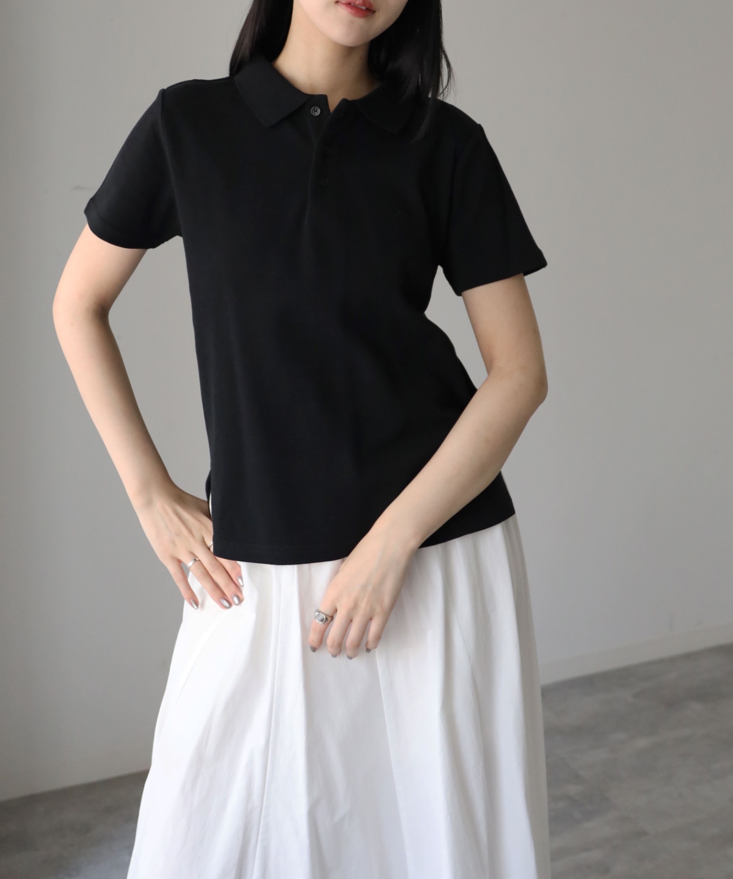 model：164cm. 着用サイズ：FREE