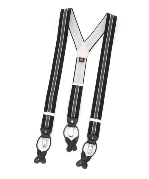 【 THURSTON】ストライプ サスペンダー 35mm THURSTON / ストライプサスペンダー 35mm