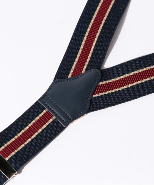  THURSTON / ストライプ サスペンダー 35mm BEAMS MEN｜ALBERT THURSTON / ストライプ サスペンダー 35mm