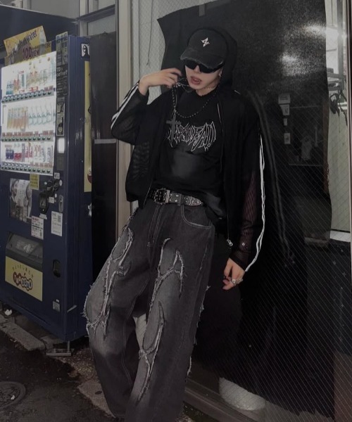 【00s】Archive\"チベラム×ラビットJKT\"平成Y2Kギャルopium 00s】Archive チベラム×ラビットJKT 平成Y2Kギャルopium