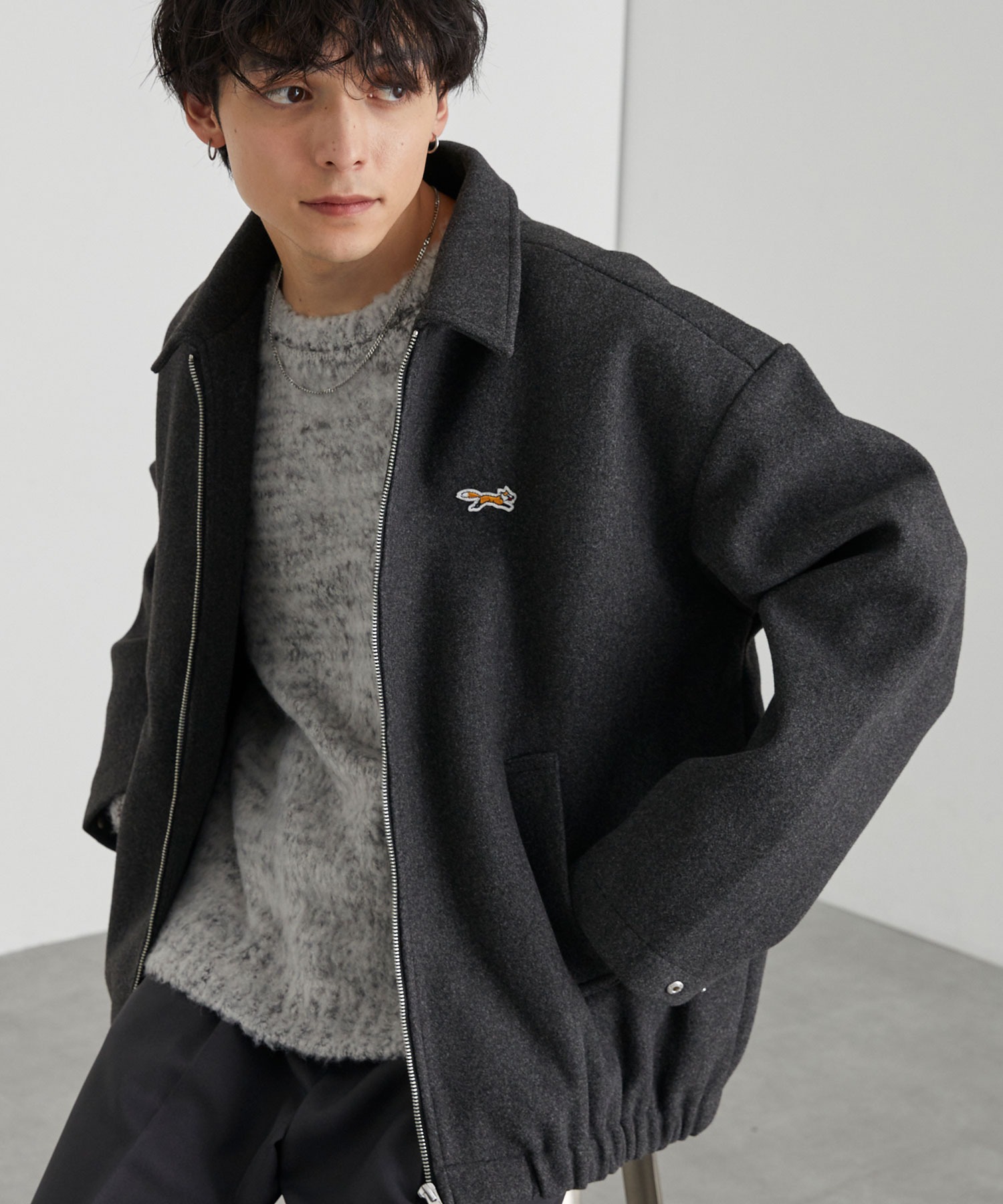 PENNEYS/ペニーズ 別注 THE FOX ロゴ ワンポイントワッペン刺繍 テック