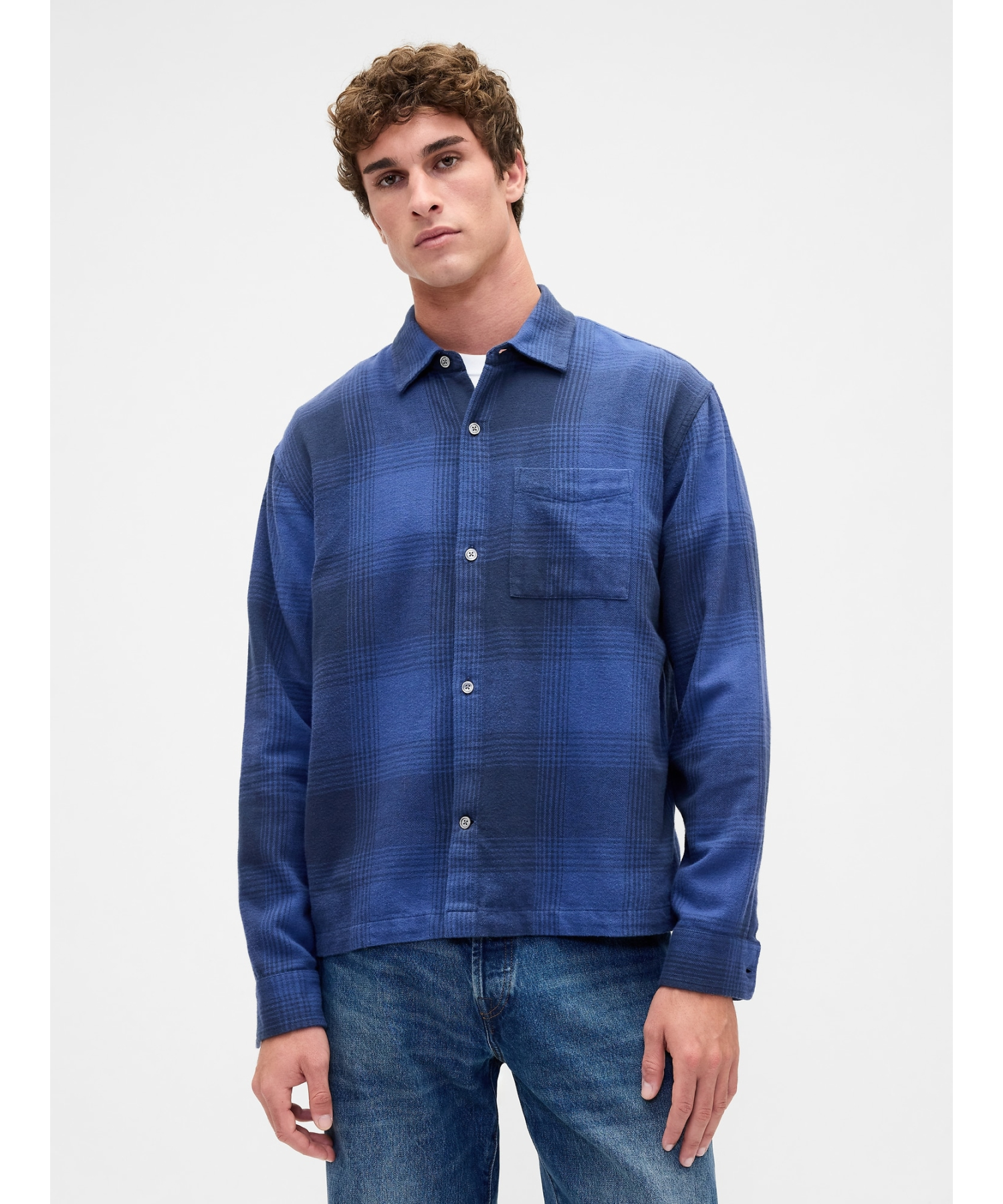 Relax Fit Flannel Shirt — фланелевая рубашка свободного кроя