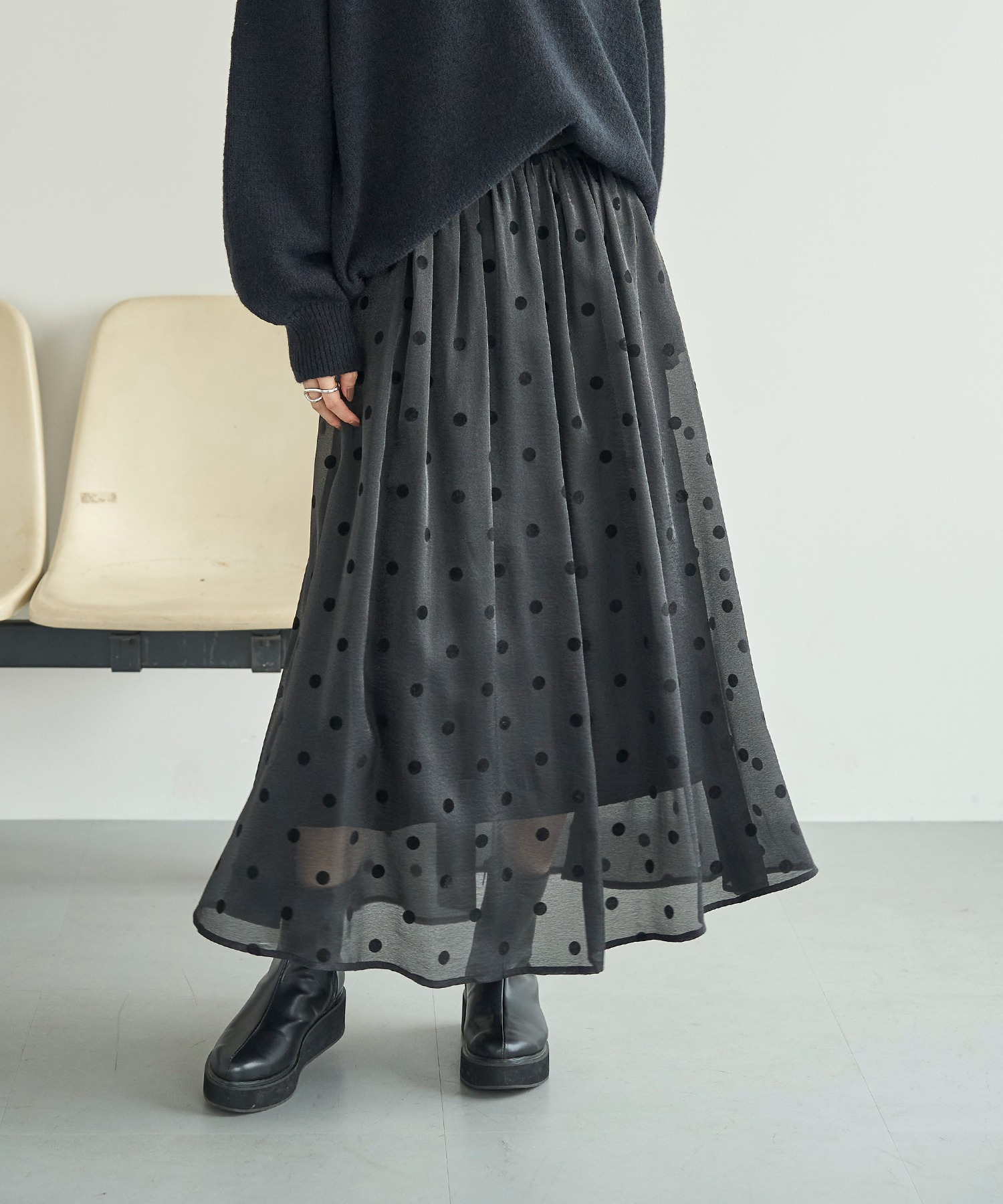 model：H166　着用サイズ：M