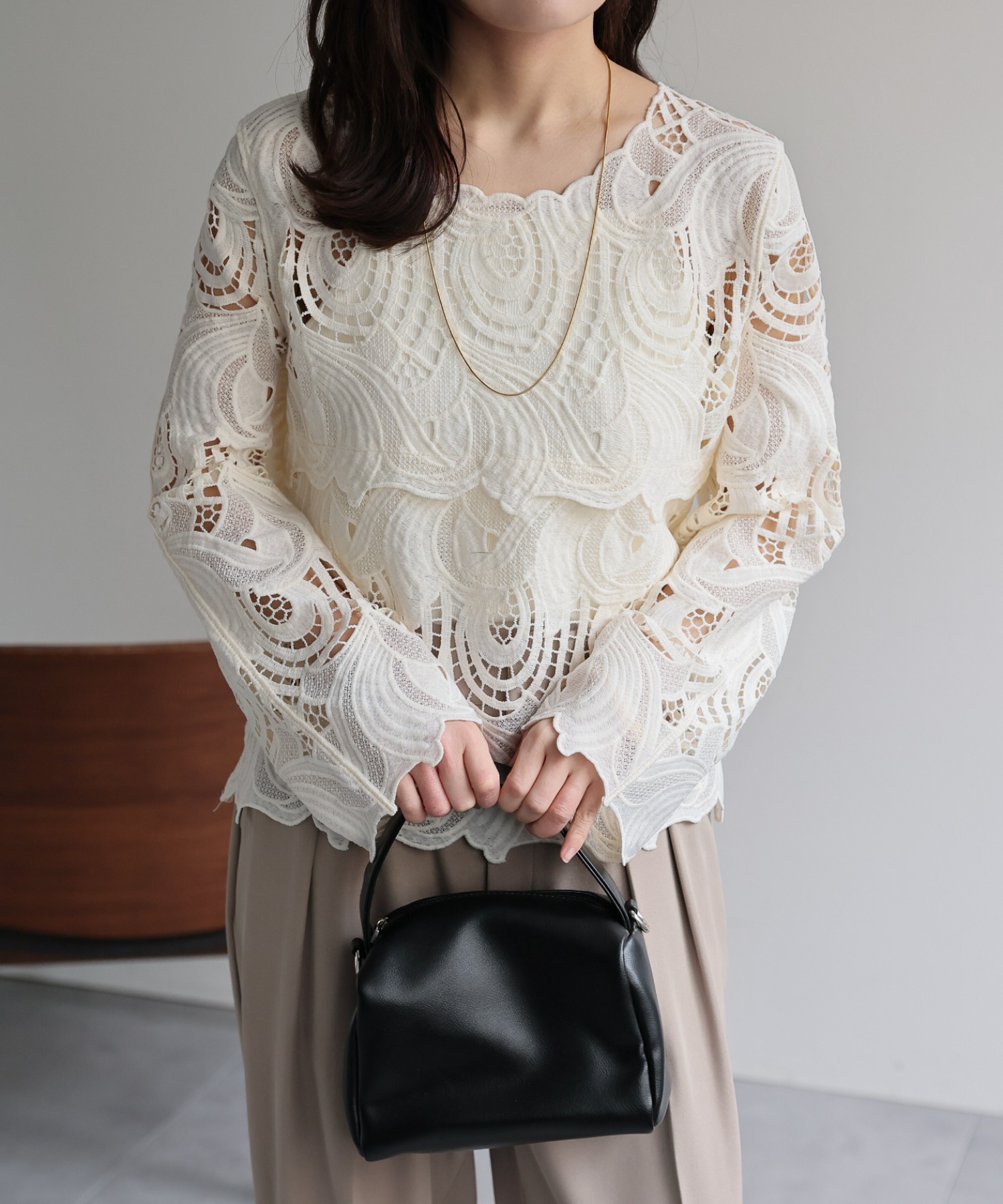 model：156cm 着用サイズ：FREE