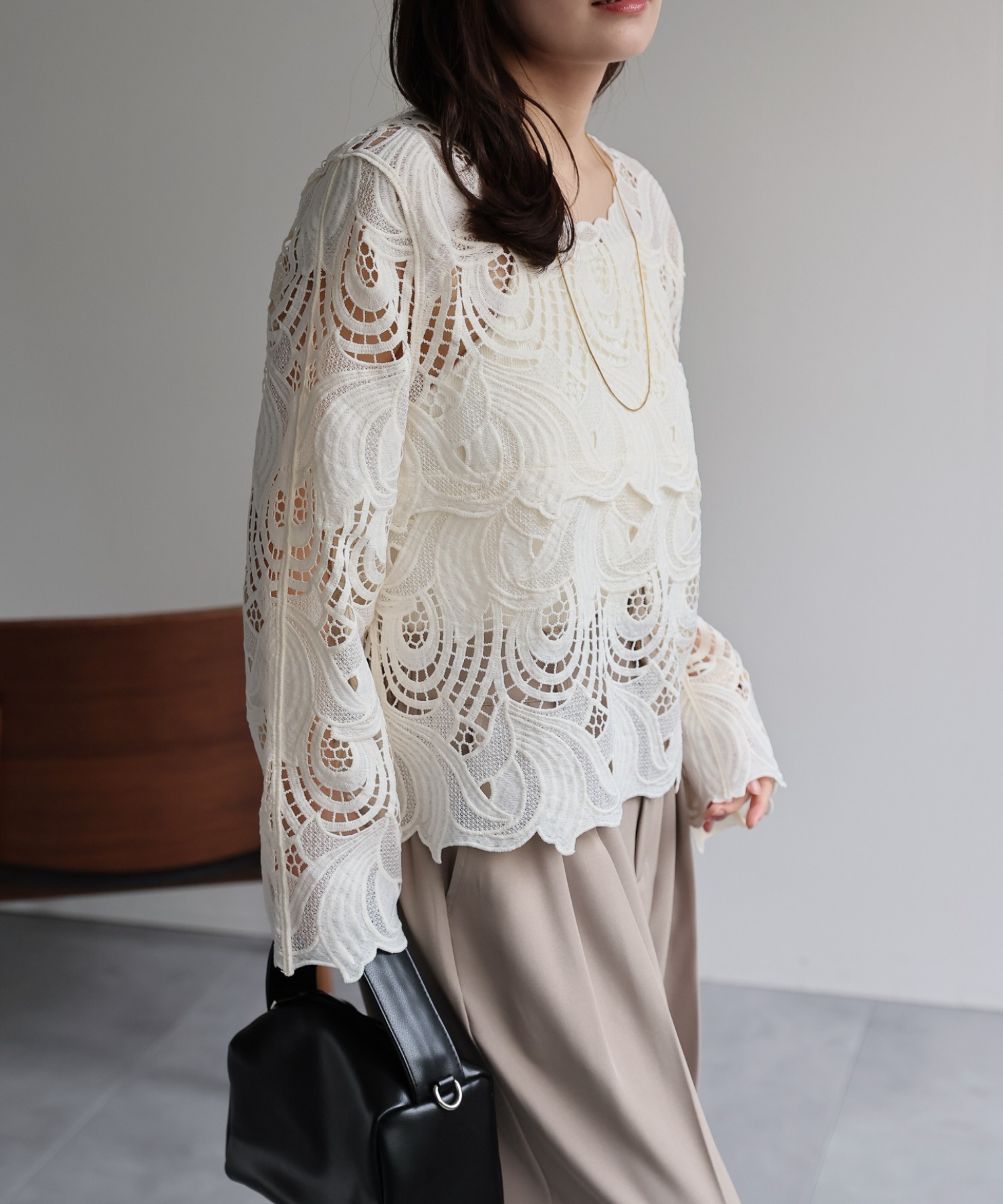 model：156cm 着用サイズ：FREE