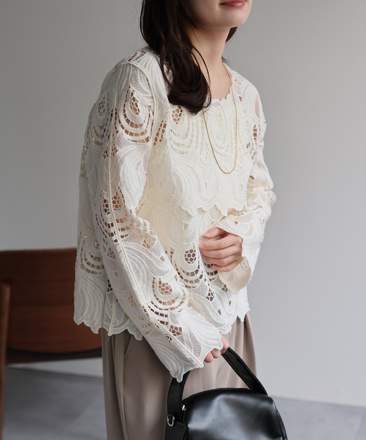 model：156cm 着用サイズ：FREE