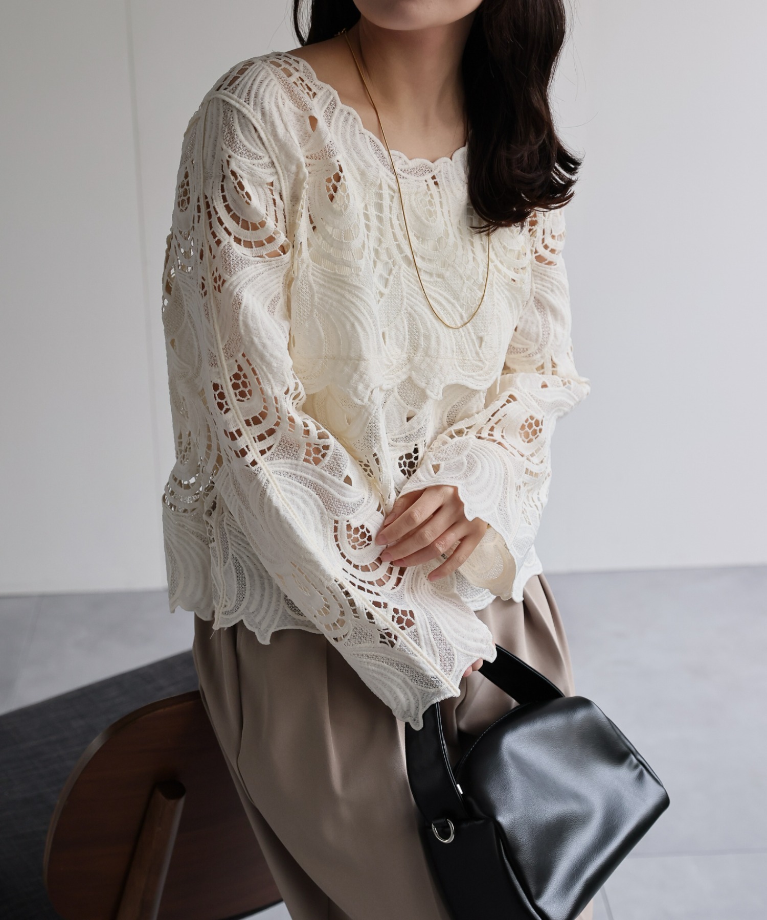 model：156cm 着用サイズ：FREE