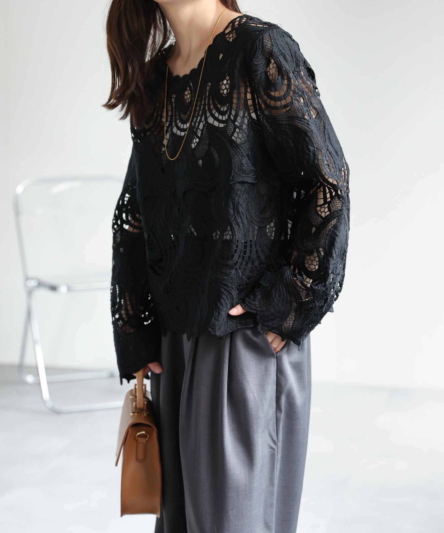 model：156cm 着用サイズ：FREE