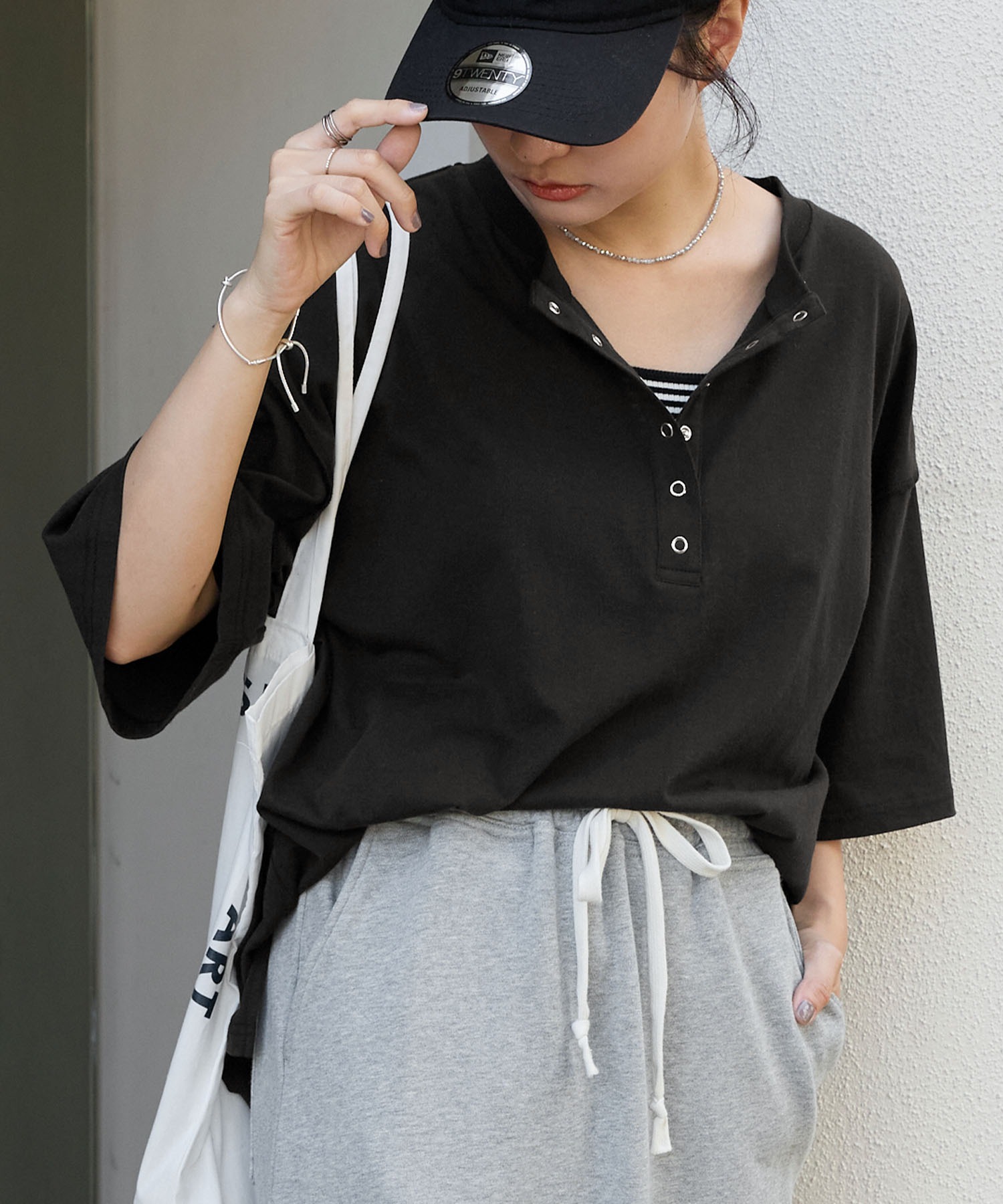 URKOOL ドロップショルダーTシャツ  半袖 コットン ゆったり URKOOL ドロップショルダーTシャツ 半袖 コットン ゆったり
