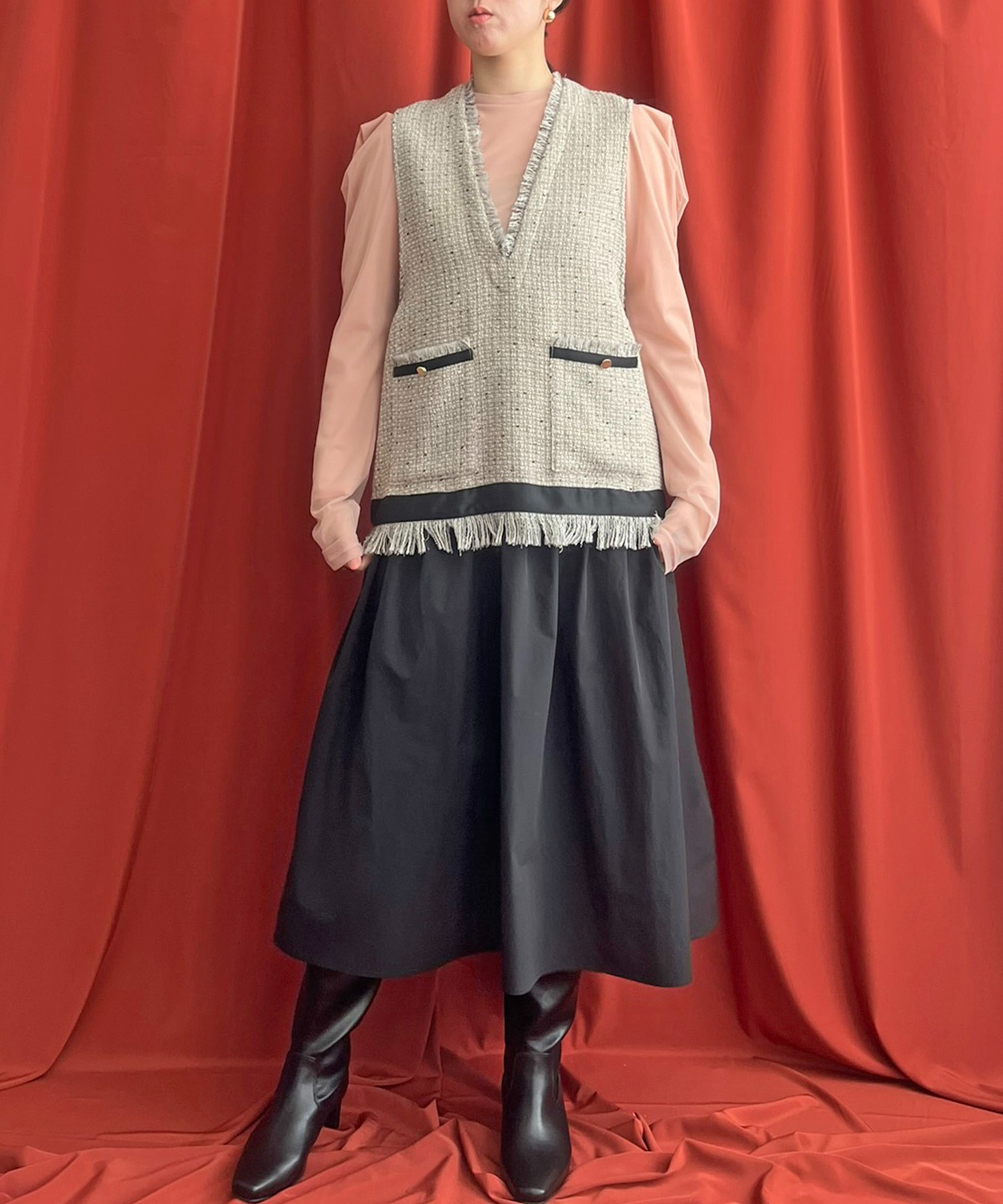 ツイードドッキングワンピース LHELBIE│Eimee Law & LHELBIE 公式  