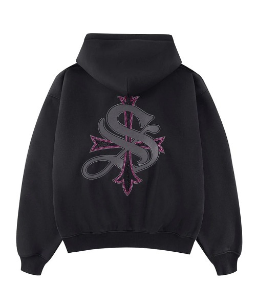 A'GEM/9 × .kom 『SUPPLIER/サプライヤー』 Outline Cross Zip Hoodie