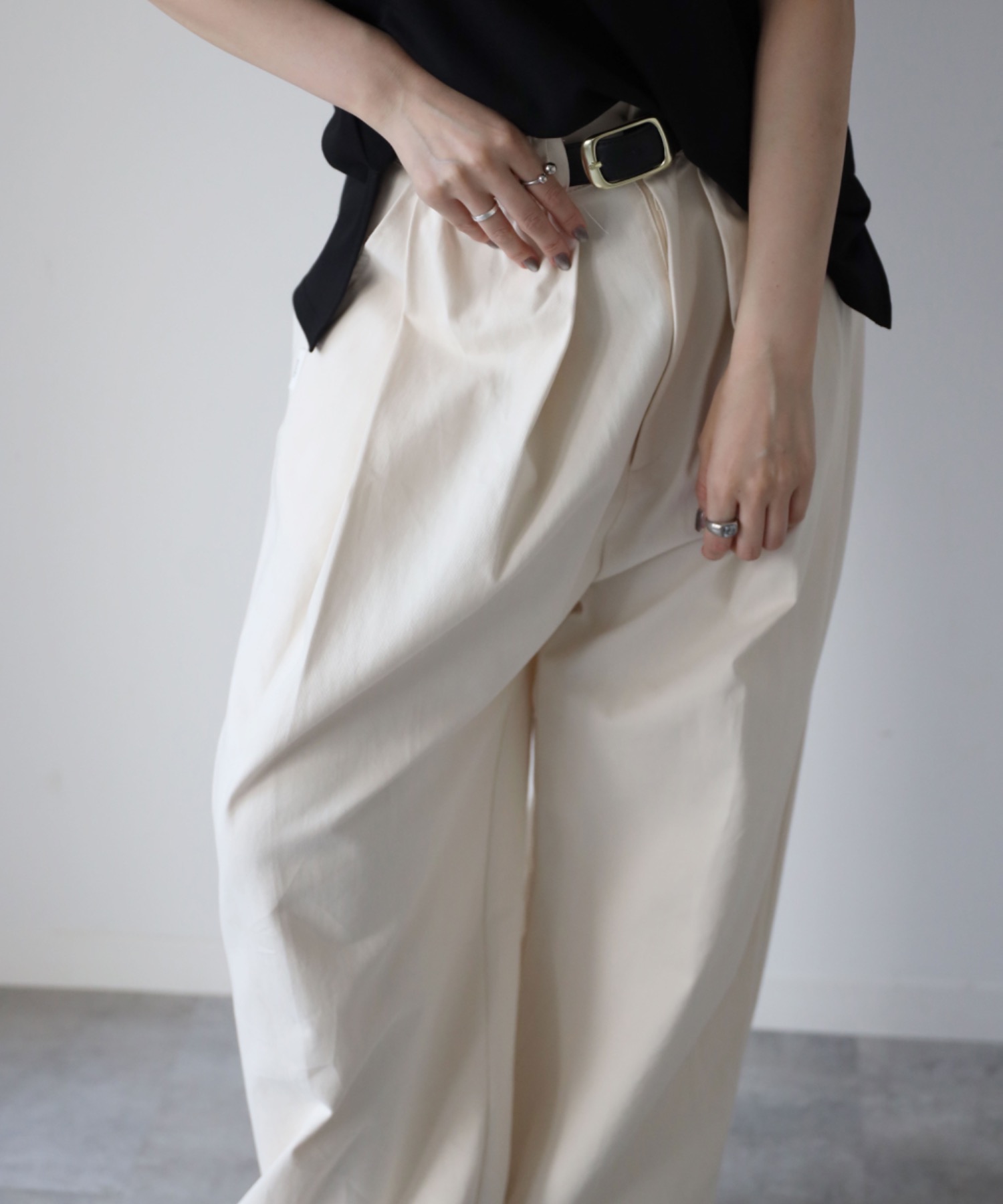 model：164cm. 着用サイズ：FREE