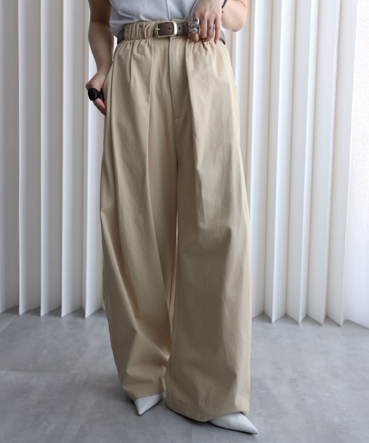 model：155cm. 着用サイズ：FREE