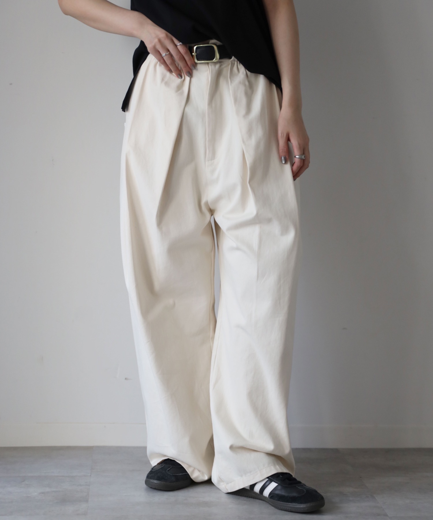 model：164cm. 着用サイズ：FREE