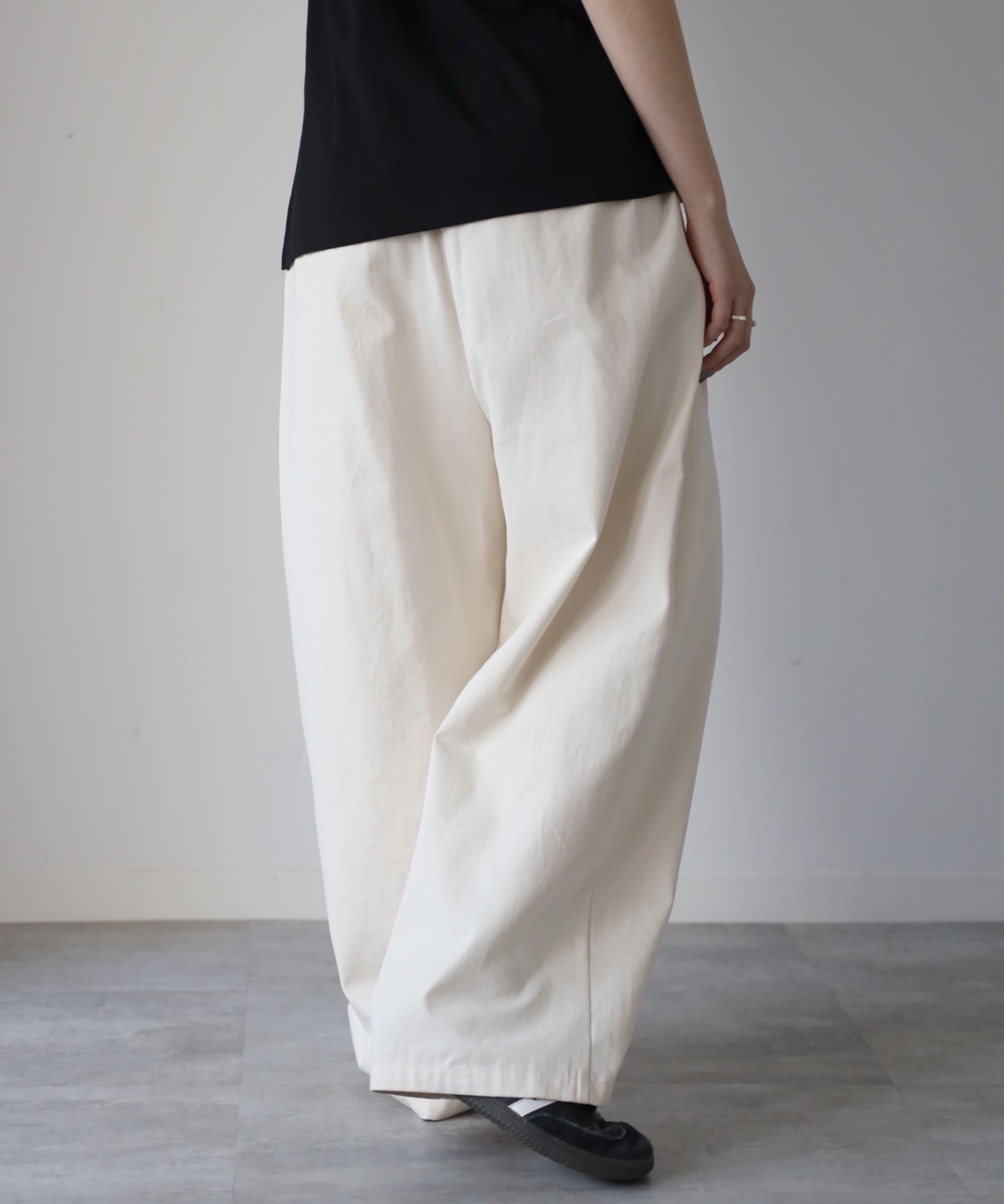 model：164cm. 着用サイズ：FREE
