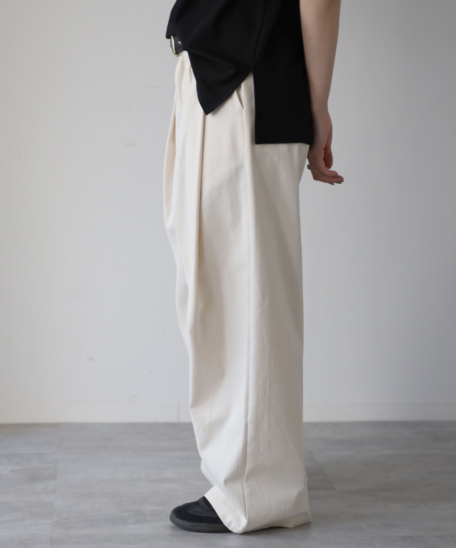 model：164cm. 着用サイズ：FREE