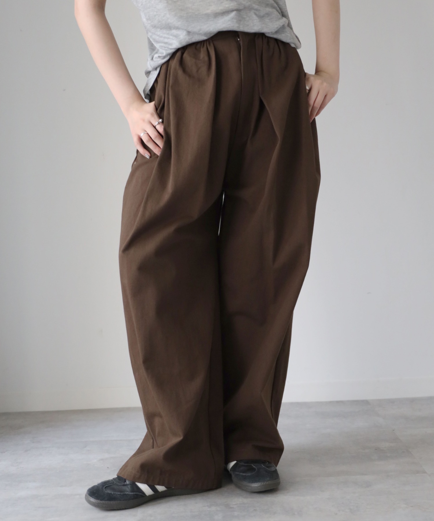 model：164cm. 着用サイズ：FREE