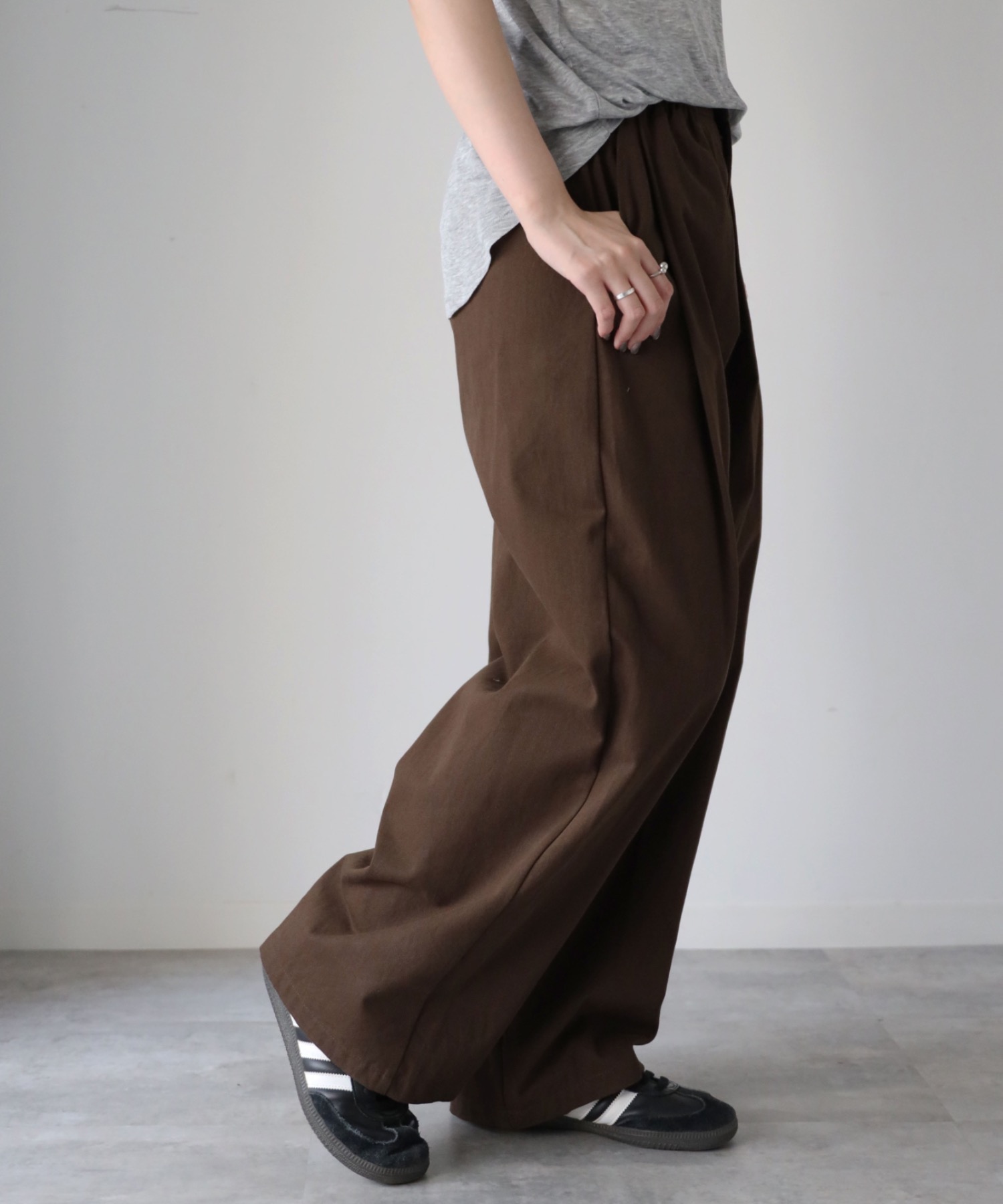 model：164cm. 着用サイズ：FREE