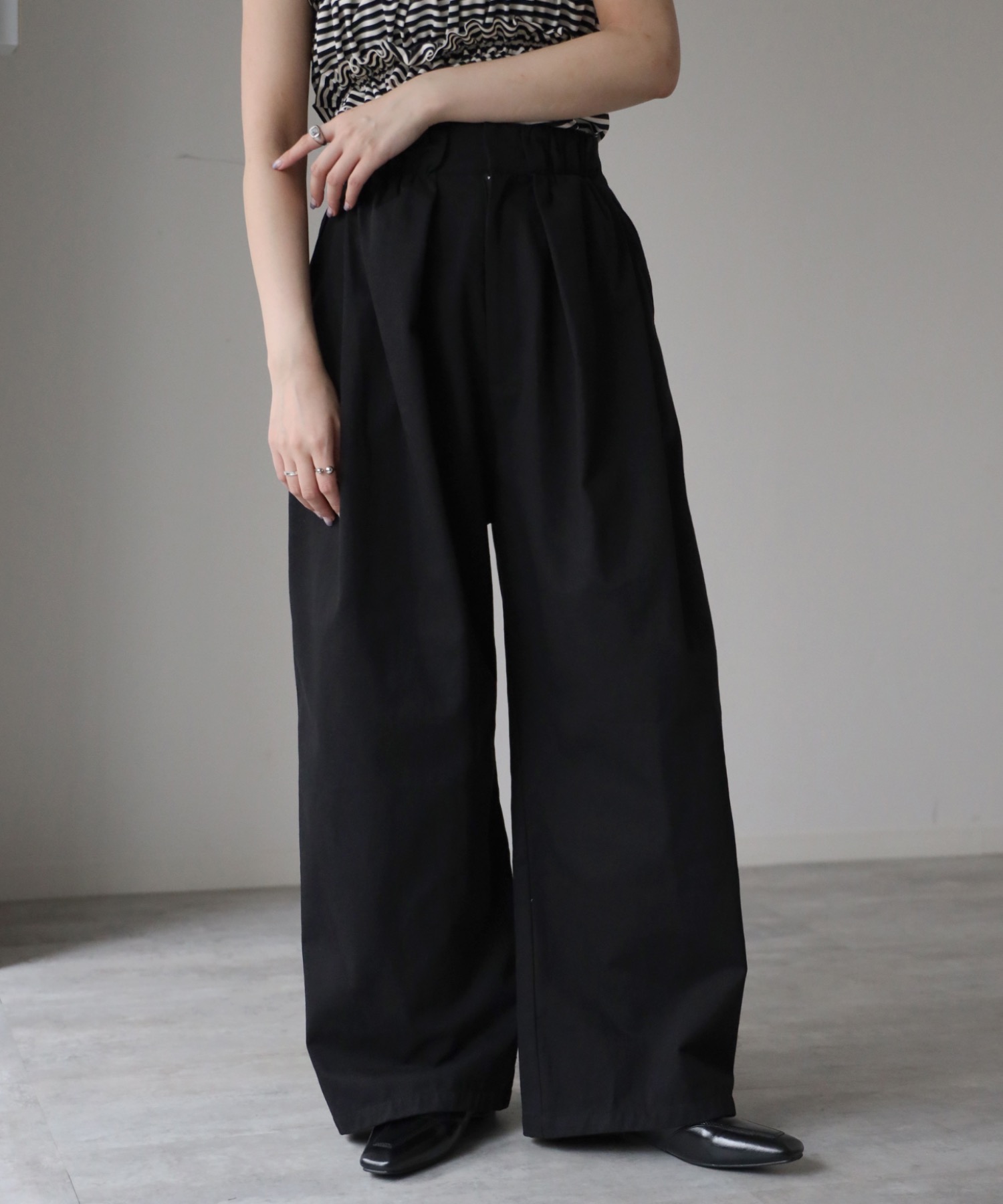 model：164cm. 着用サイズ：FREE