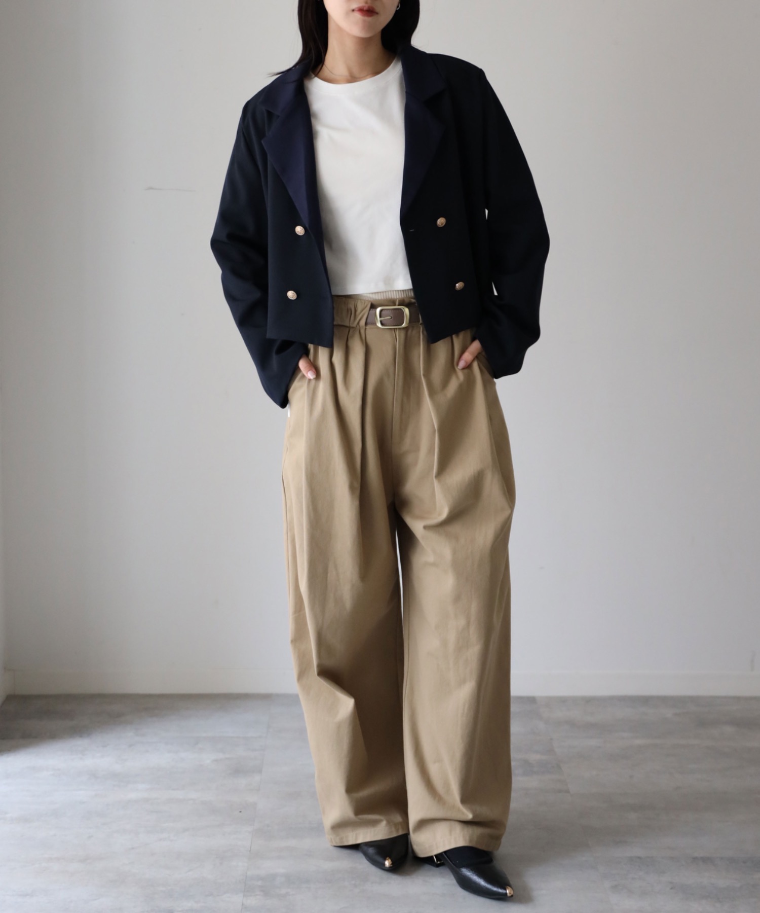 model：164cm. 着用サイズ：FREE