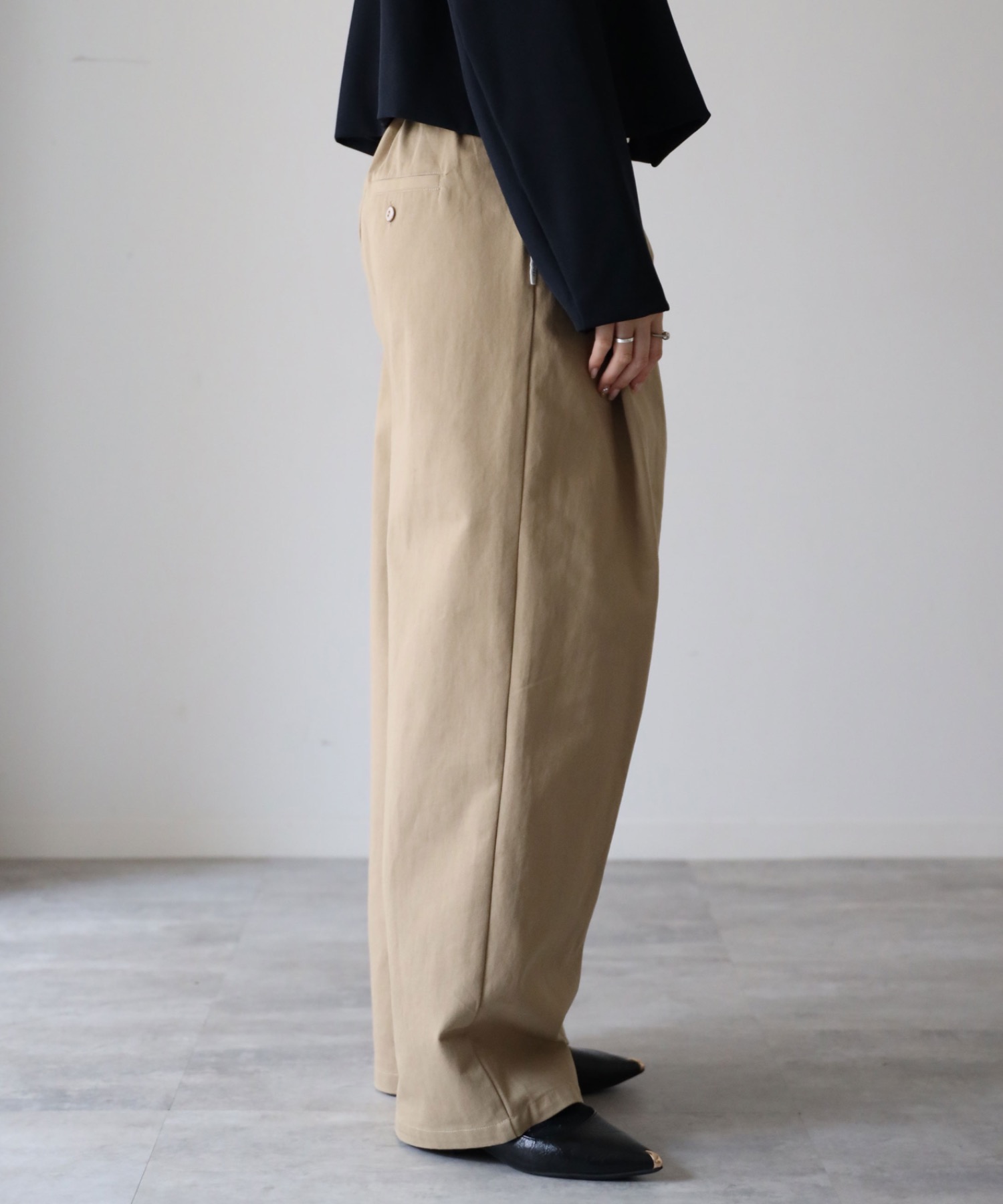 model：164cm. 着用サイズ：FREE