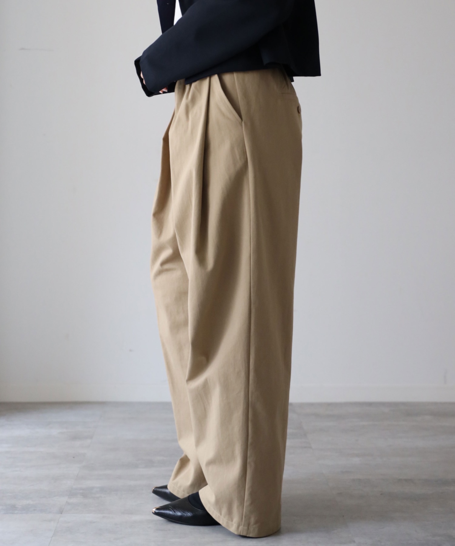 model：164cm. 着用サイズ：FREE