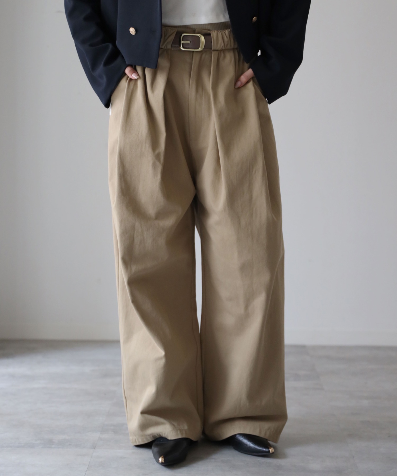 model：164cm. 着用サイズ：FREE