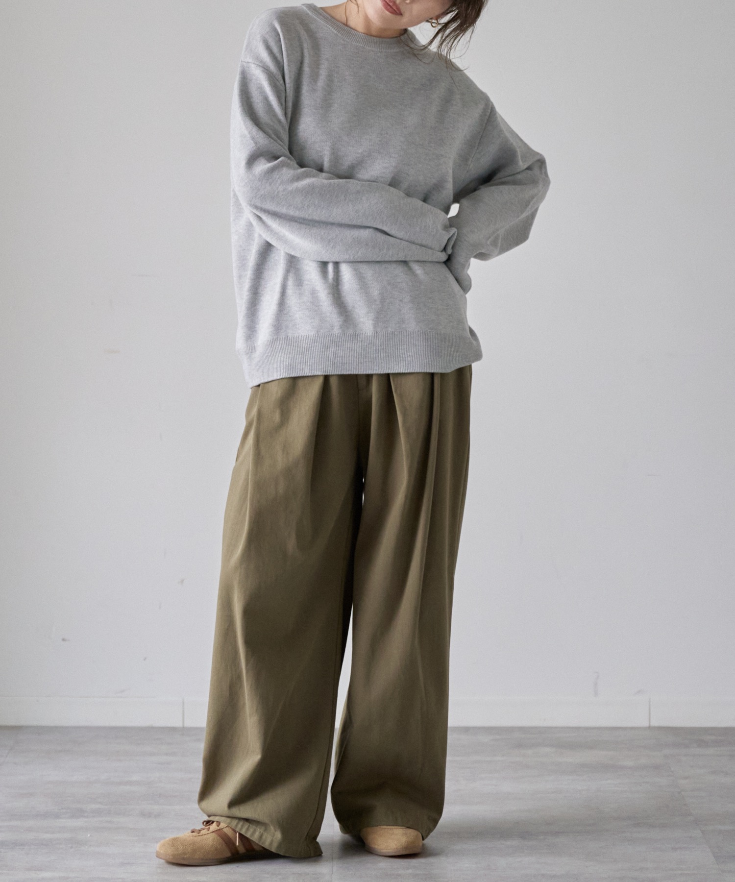 model: 162cm. 着用サイズ：FREE