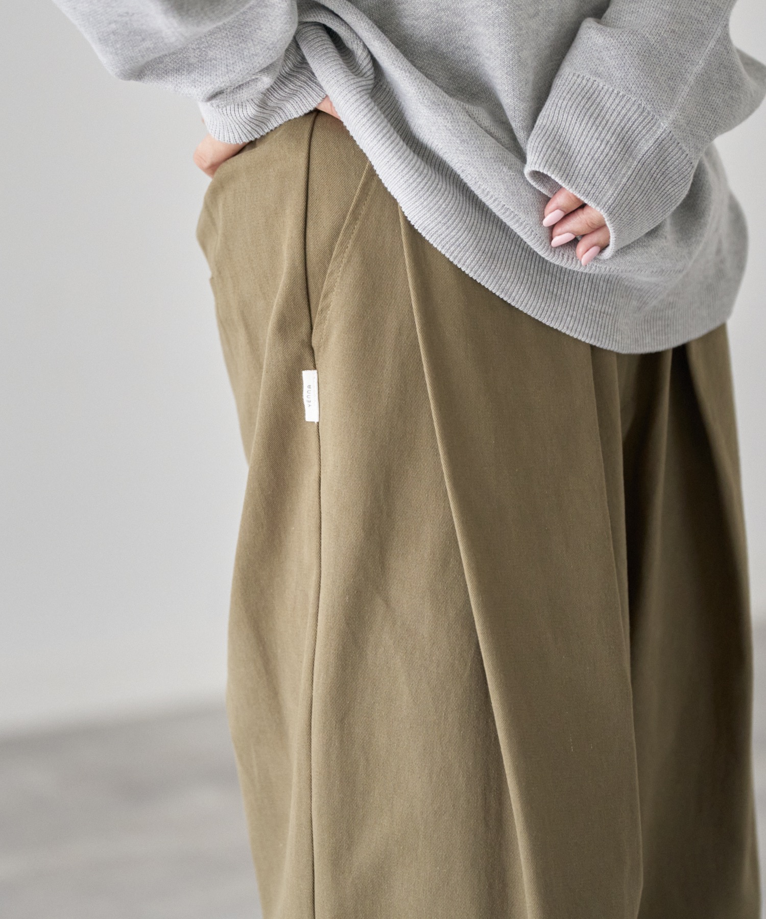 model: 162cm. 着用サイズ：FREE