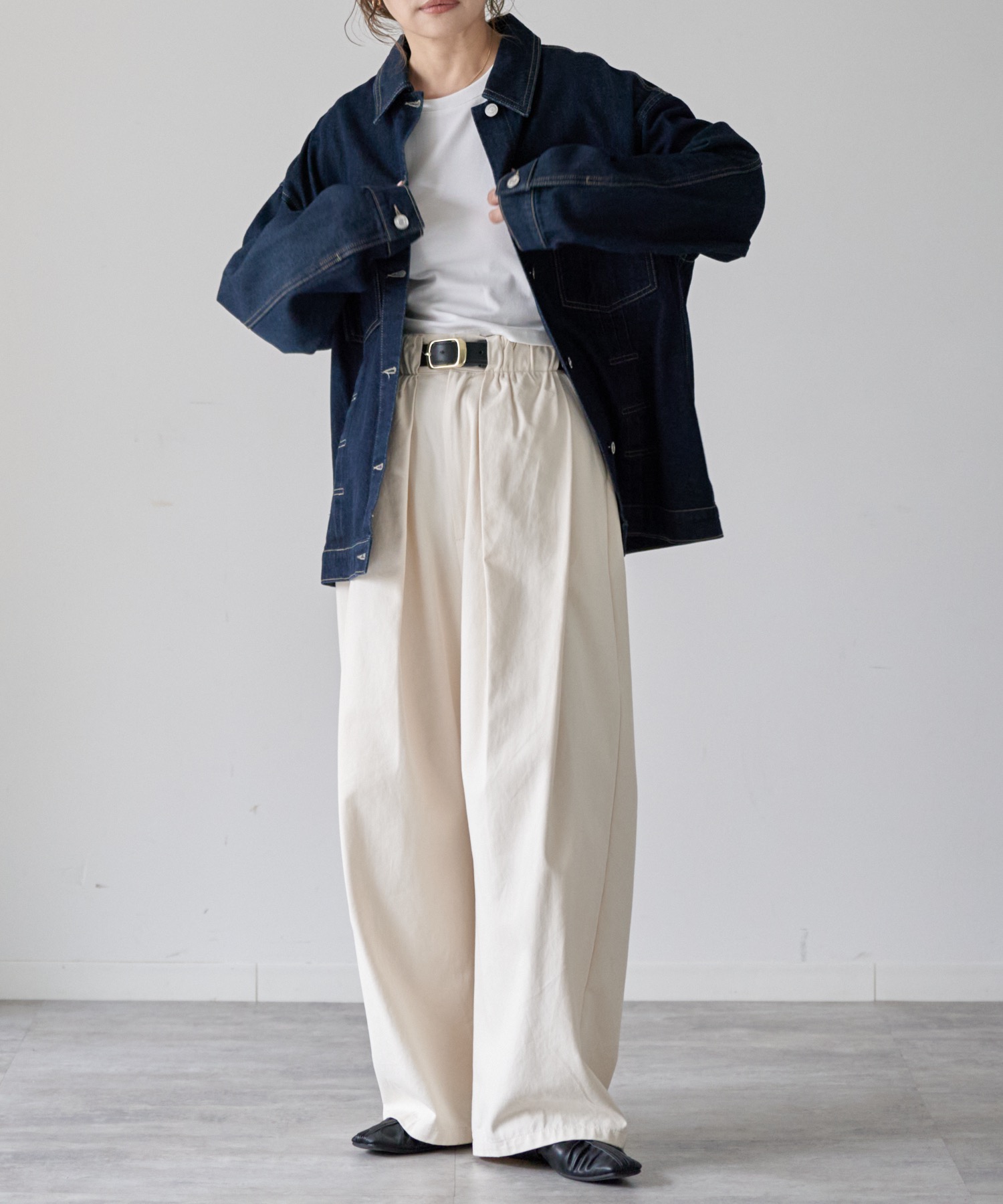 model: 162cm. 着用サイズ：FREE