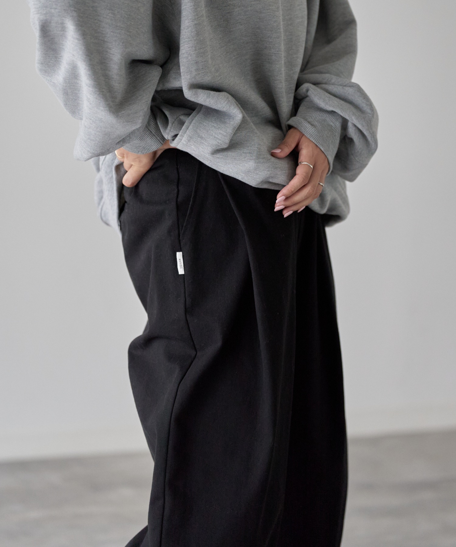 model: 162cm. 着用サイズ：FREE