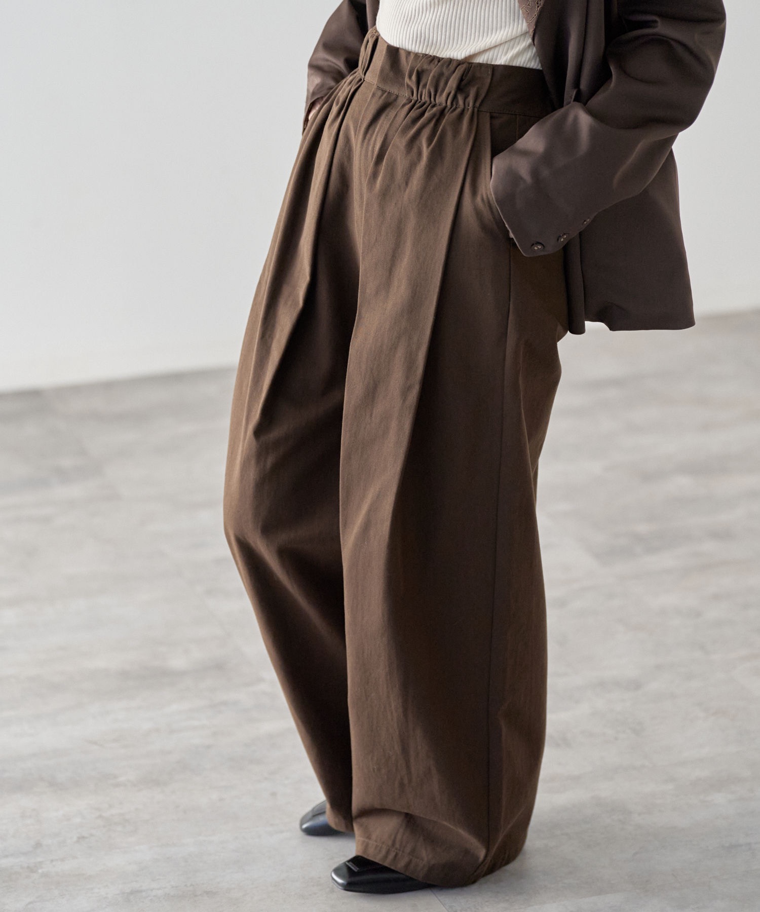 model：163cm. 着用サイズ：FREE