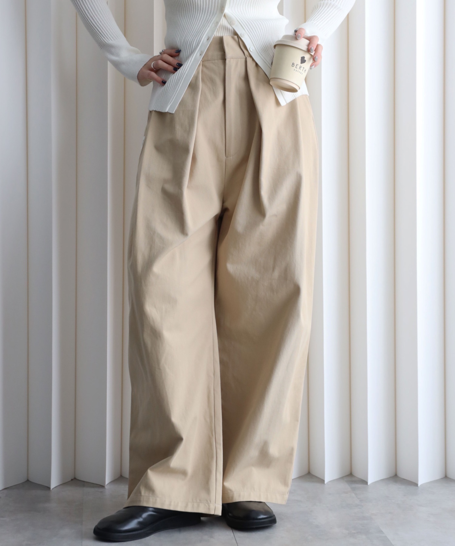 model：164cm. 着用サイズ：FREE