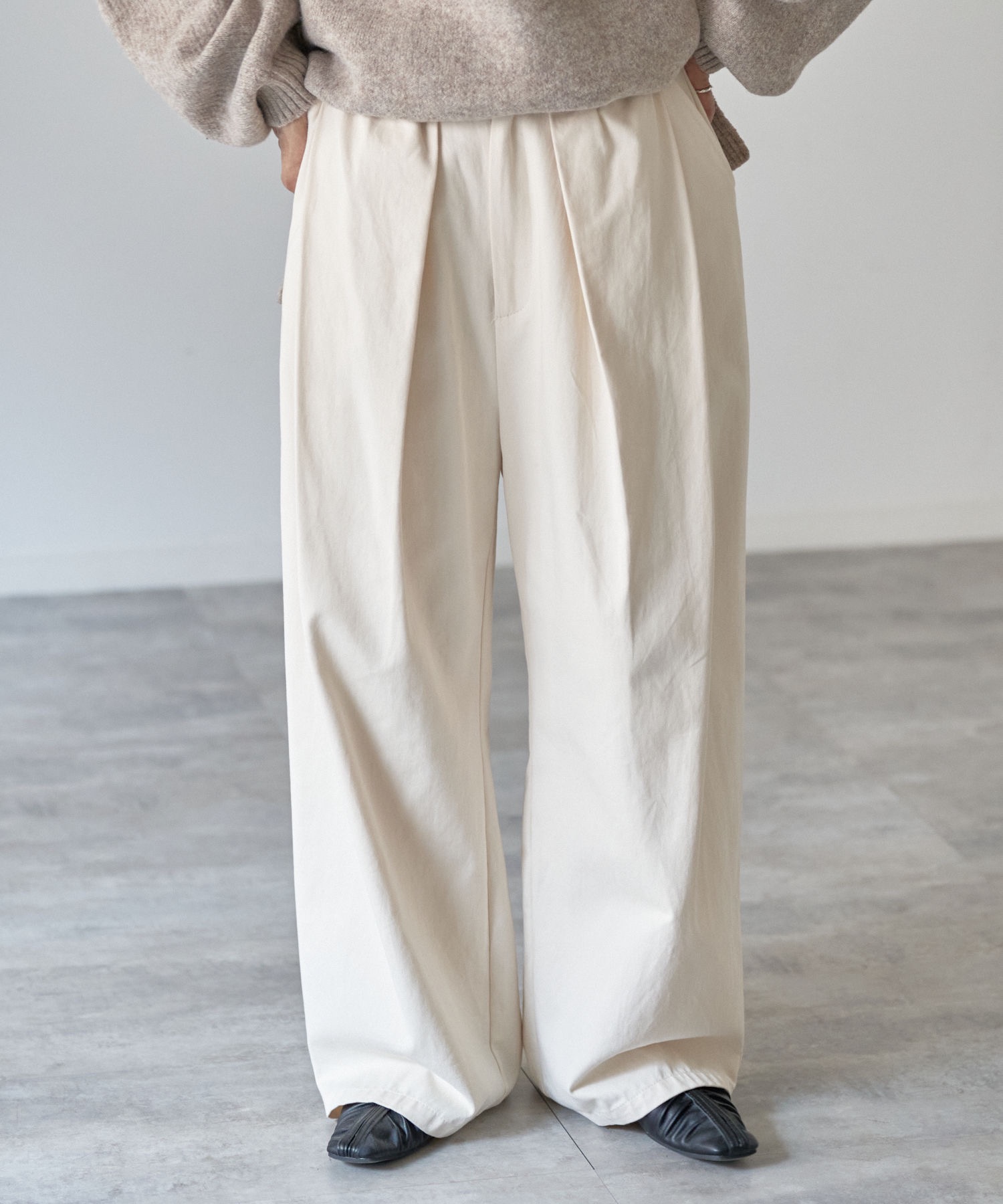 model：163cm. 着用サイズ：FREE