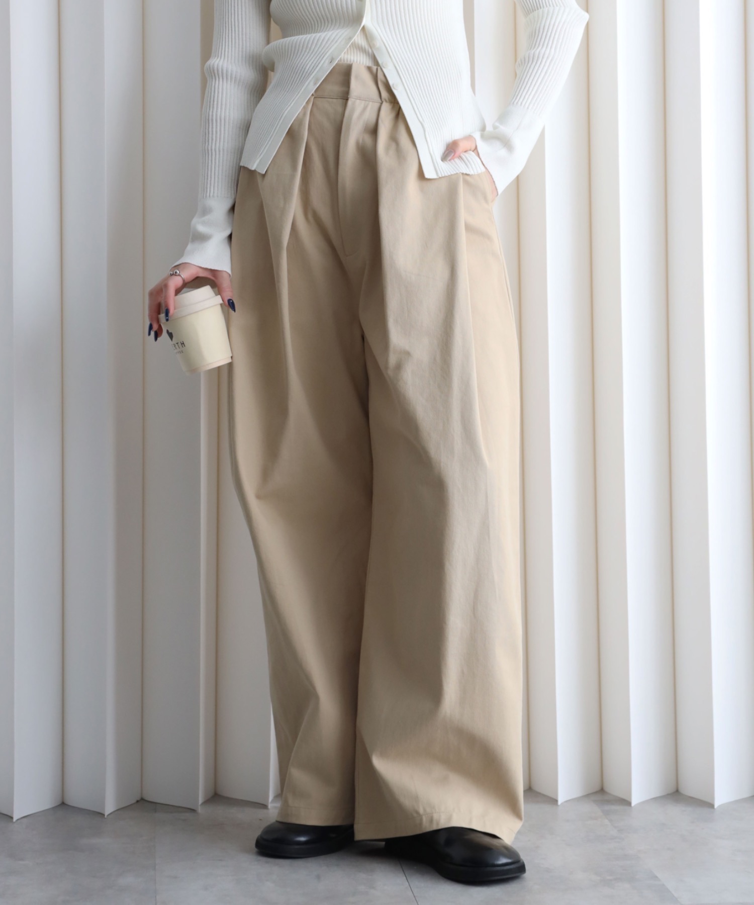 model：164cm. 着用サイズ：FREE