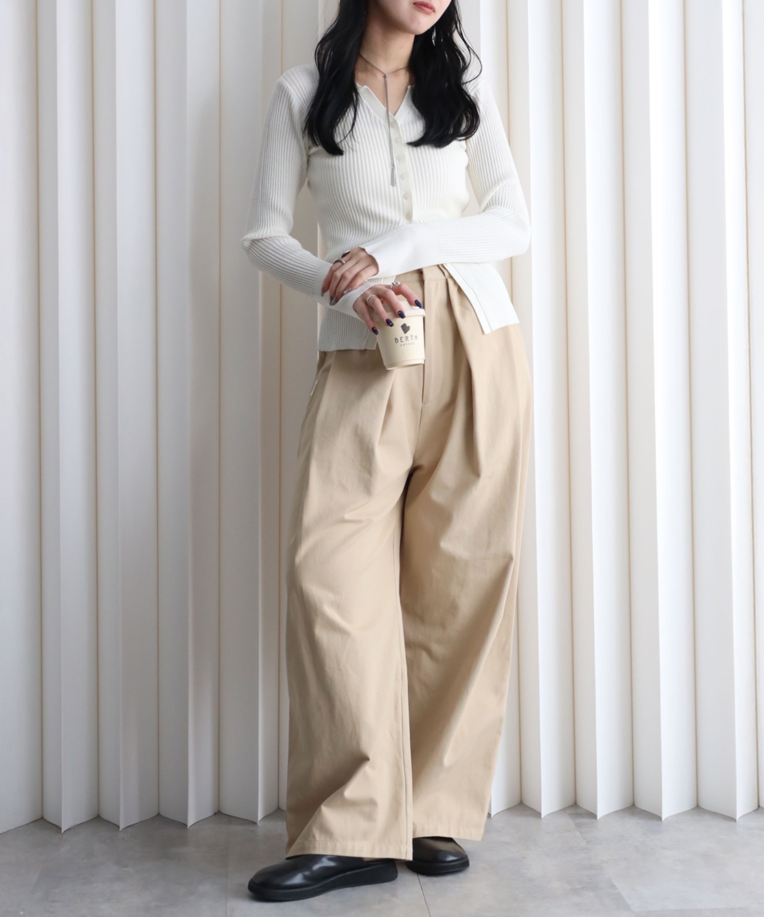 model：164cm. 着用サイズ：FREE