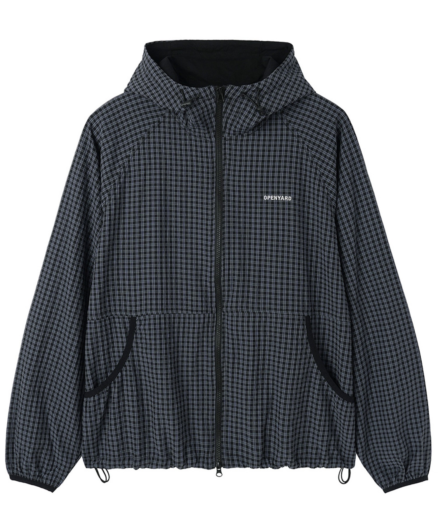 OY/オーワイ』CHECK HOODED WINDBREAKER/チェックフードウィンド