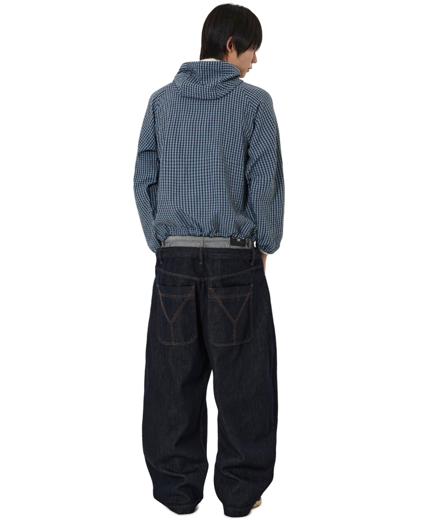 OY/オーワイ』CHECK HOODED WINDBREAKER/チェックフードウィンド 